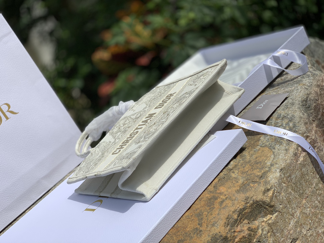 [TOP] Christian Dior Book Tote Bag 36x27.5x16.5cm - Beige