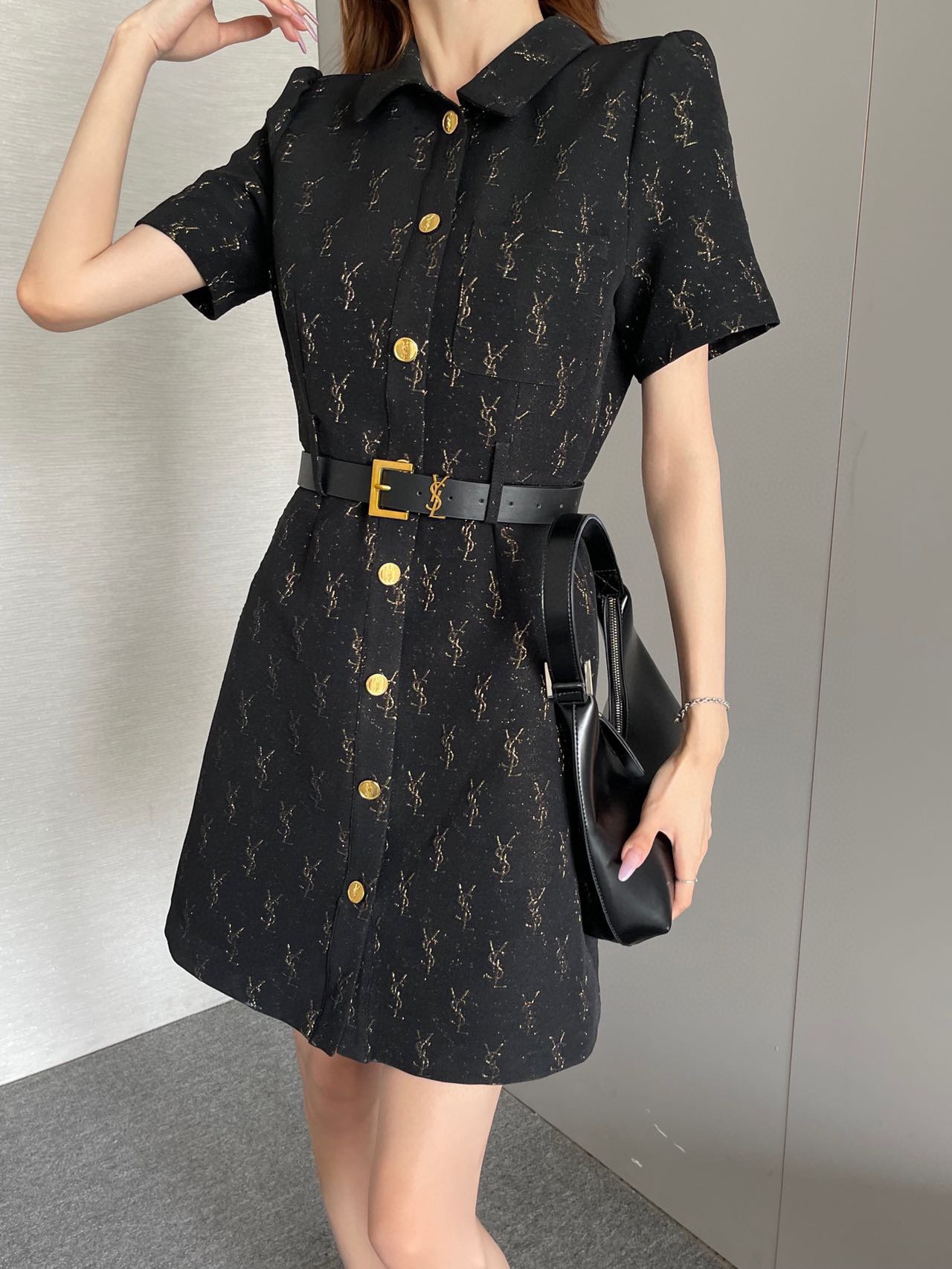 [TOP] Yves Saint Laurent YSL Dress - Black