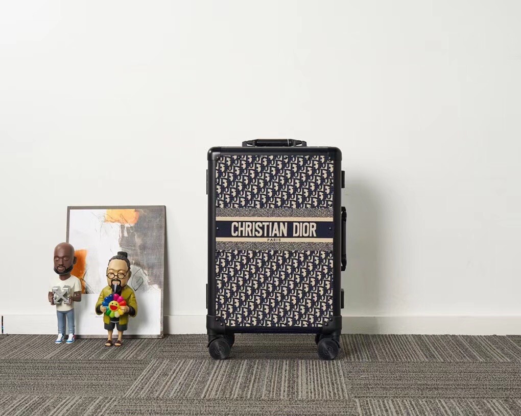 [TOP] Christian Dior Horizon Luggage Box 34-20-55cm - Blue - 711 Luxury