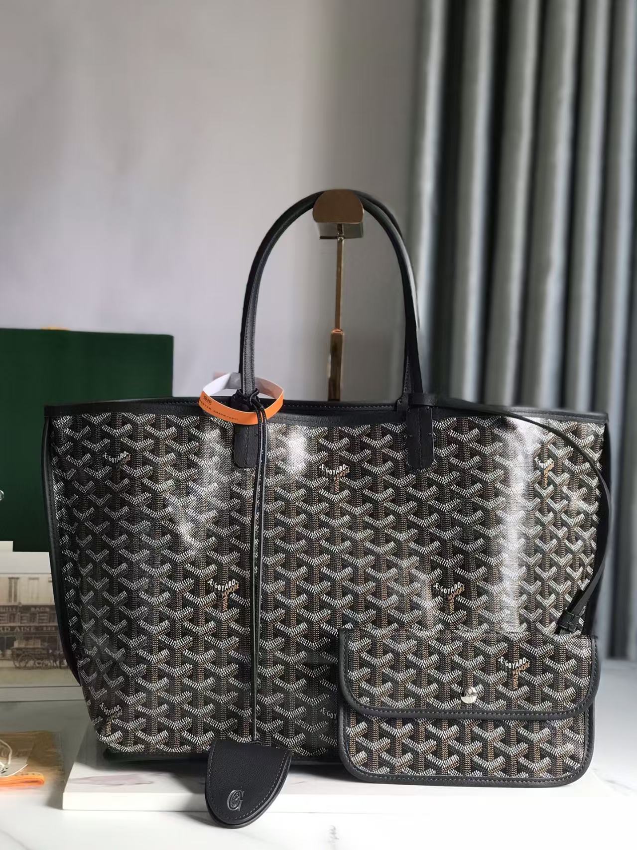 GOYARD Men's Women Saint Louis Handbag Y Full Print Casual Mother Bag Leather Shoulder Bag Tote Bags