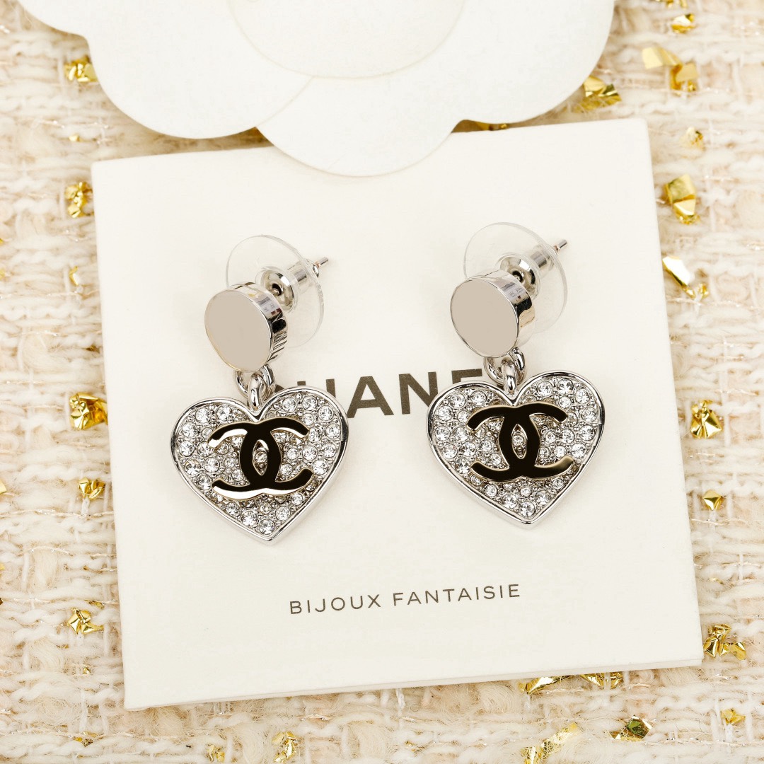 [TOP] CHANEL Earrings - Silver