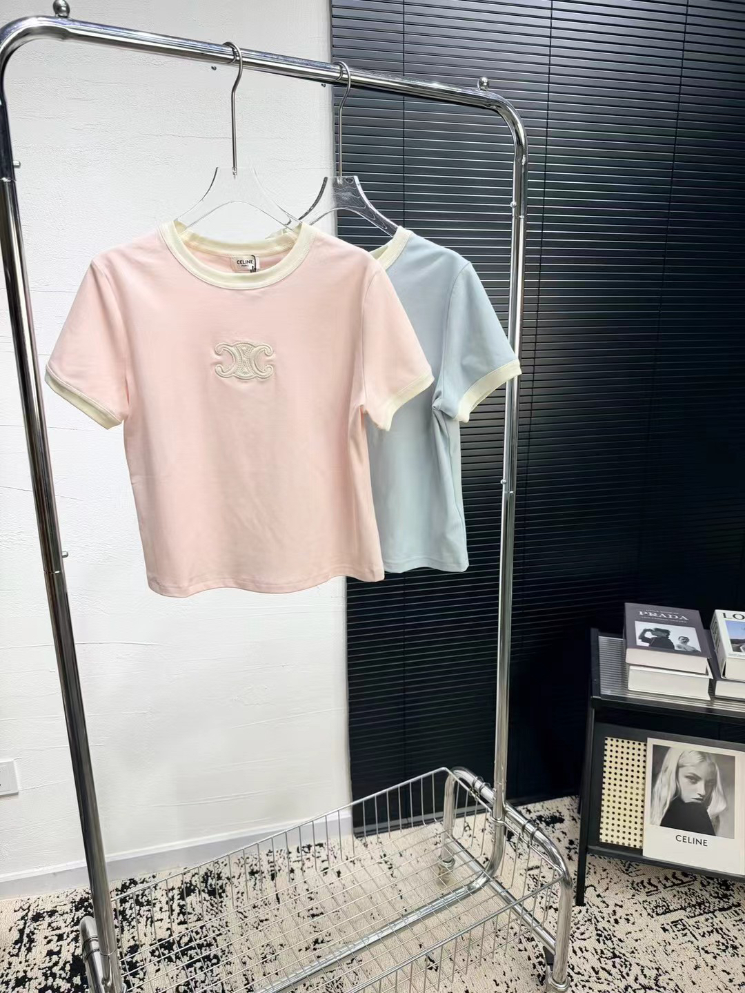 [TOP] CELINE  T-shirt -Pink