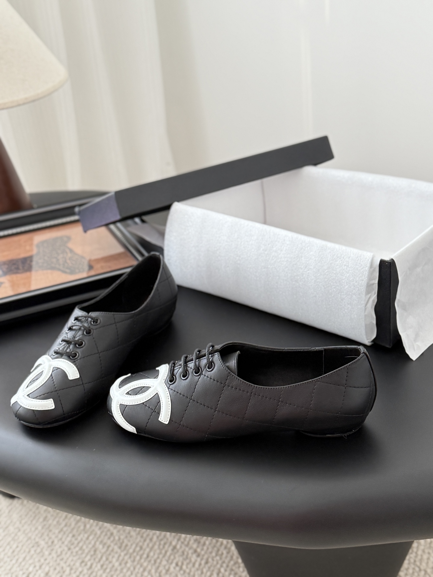 [TOP] CHANEL Flats - Black - 711 Luxury