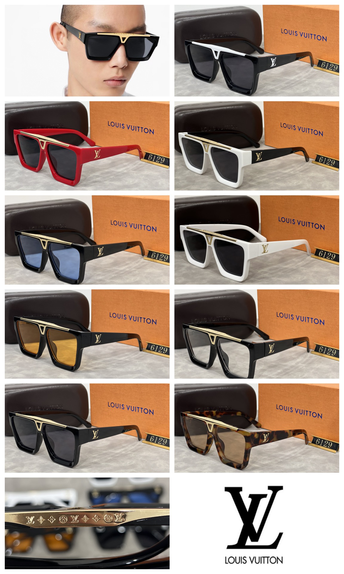 [TOP] Louis Vuitton LV Sunglasses - 10 Colors - 711 Luxury