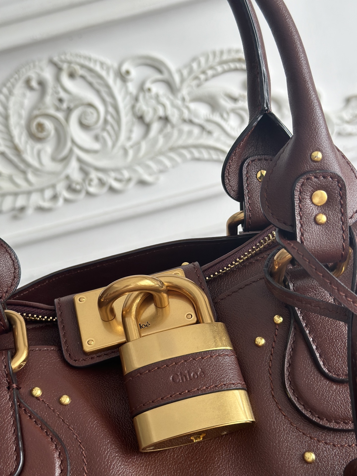 [TOP] Chloe Paddington Bag 36*18*15cm - Chocolate - 711 Luxury