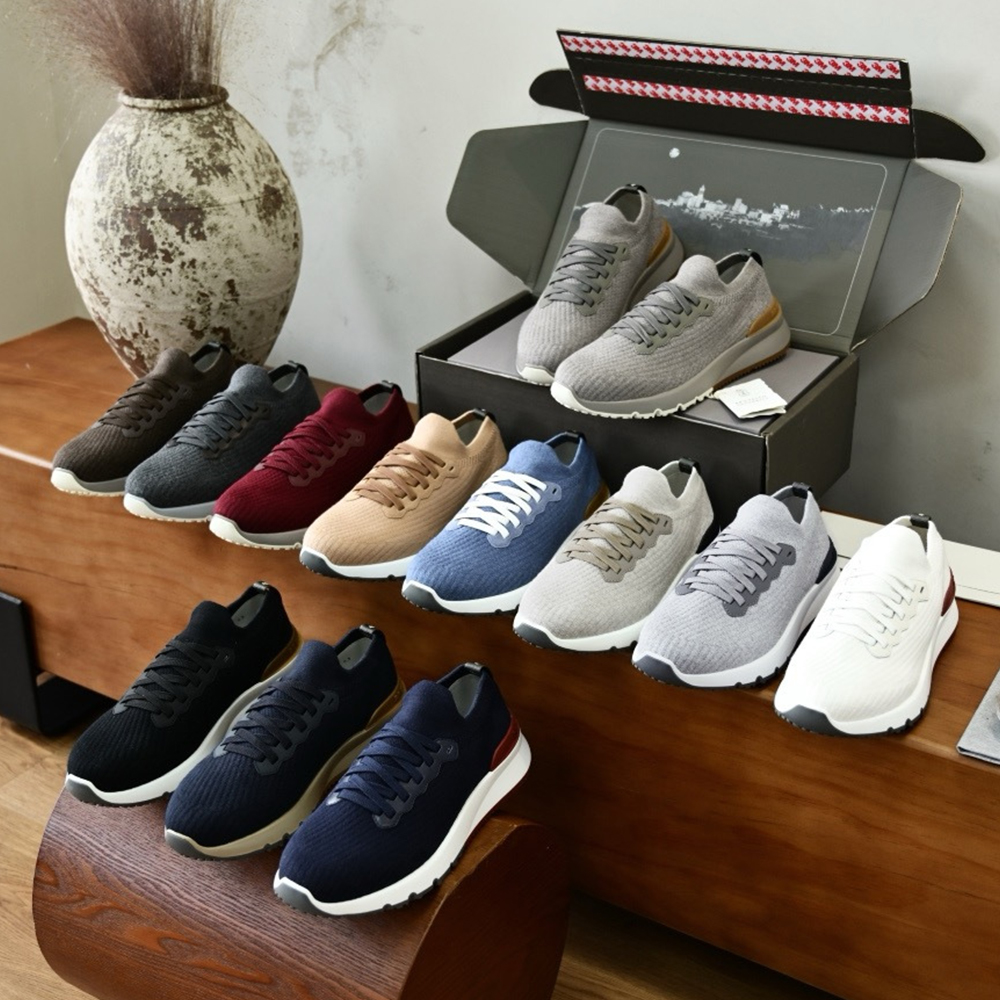 Brunello Cucinelli Shoes Brunello Cucinelli Top-quality Version Rubber Sole Casual Sneakers #394957 | Nigo Office