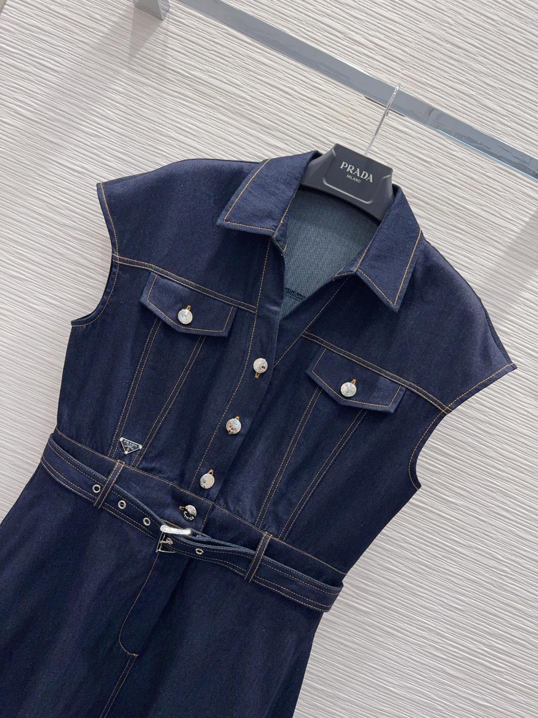 [TOP] PRADA Denim Dress - Navy Blue