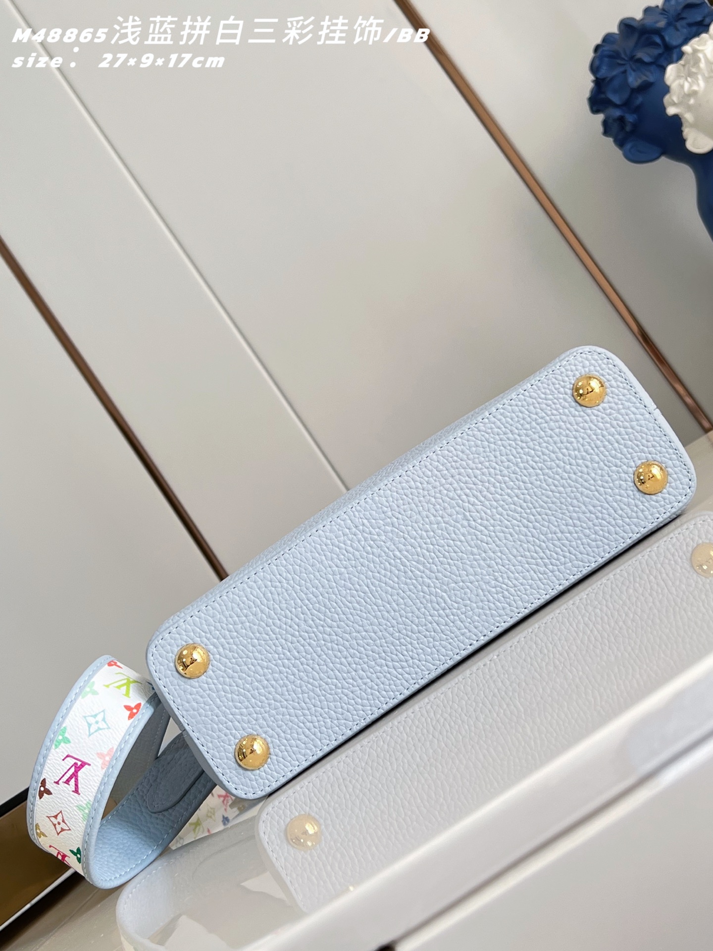 [TOP] Louis Vuitton LV Capucines Bag 21cm/27cm - Light Blue