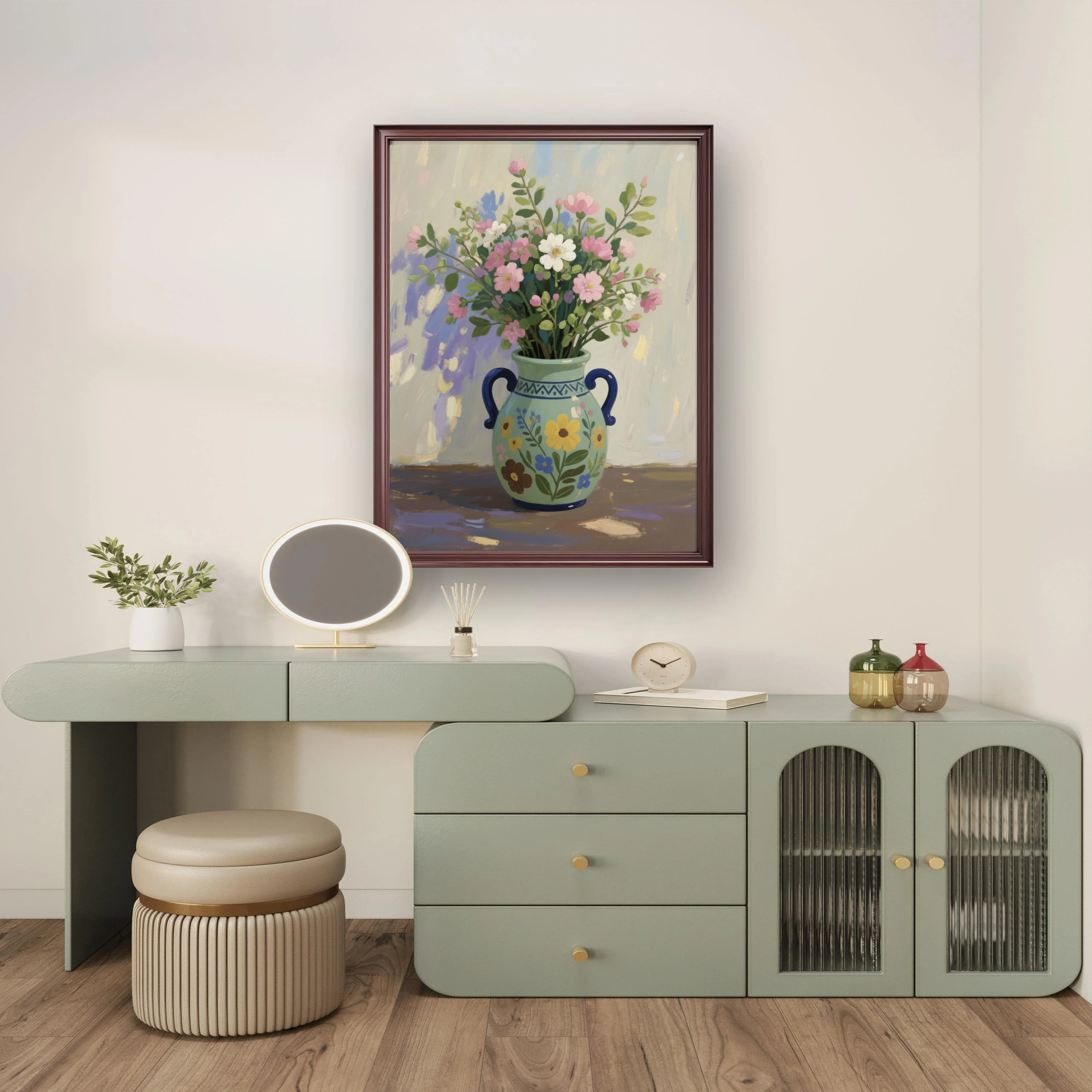 Quiet Beauty of Vase Flowers