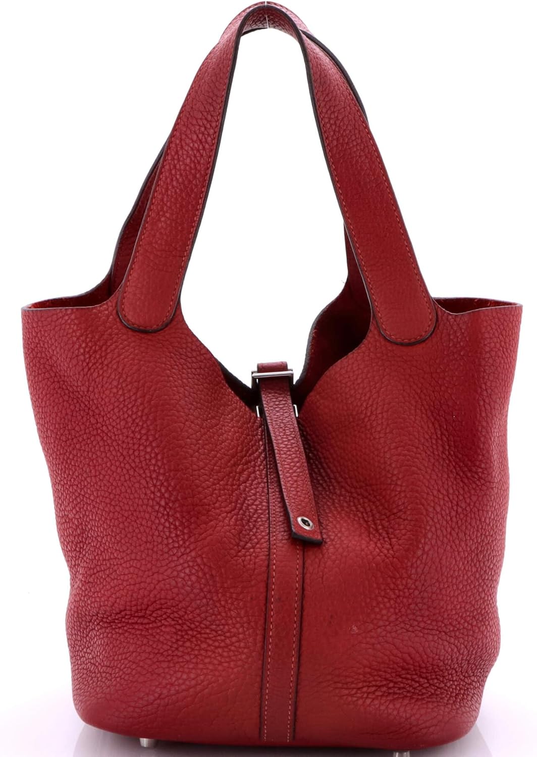 Hermès, Pre-Loved Picotin Lock Bag Clemence MM, Rouge H