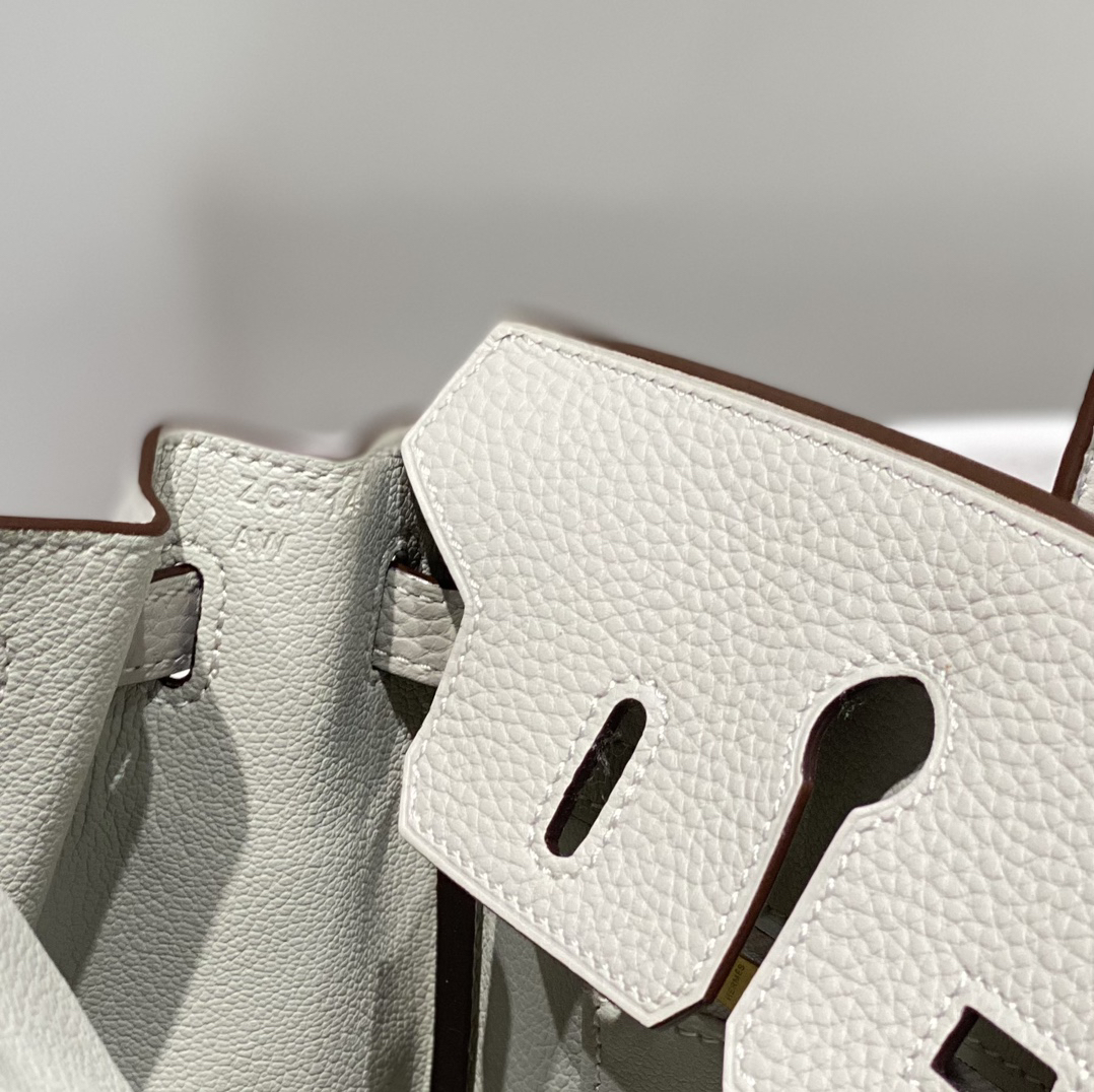 [TOP] HERMES Birkin Togo Leather 25cm - Gris Perle & GHW