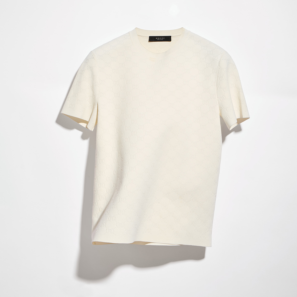 Gucci Technical Gg Jacquard Fabric T-shirt #386039