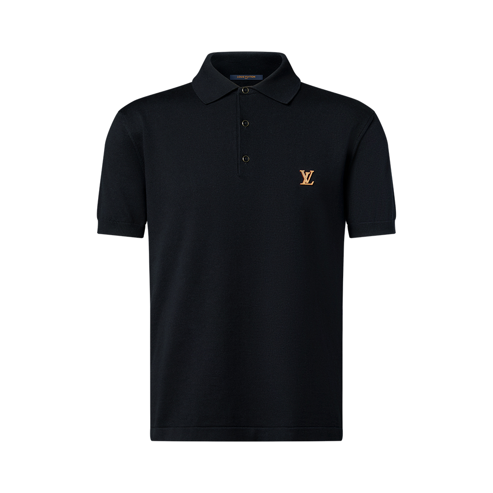 Louis Vuitton Clothing LOUIS VUITTON Short-Sleeved Polo Shirt With Signature #390160 | Nigo Office