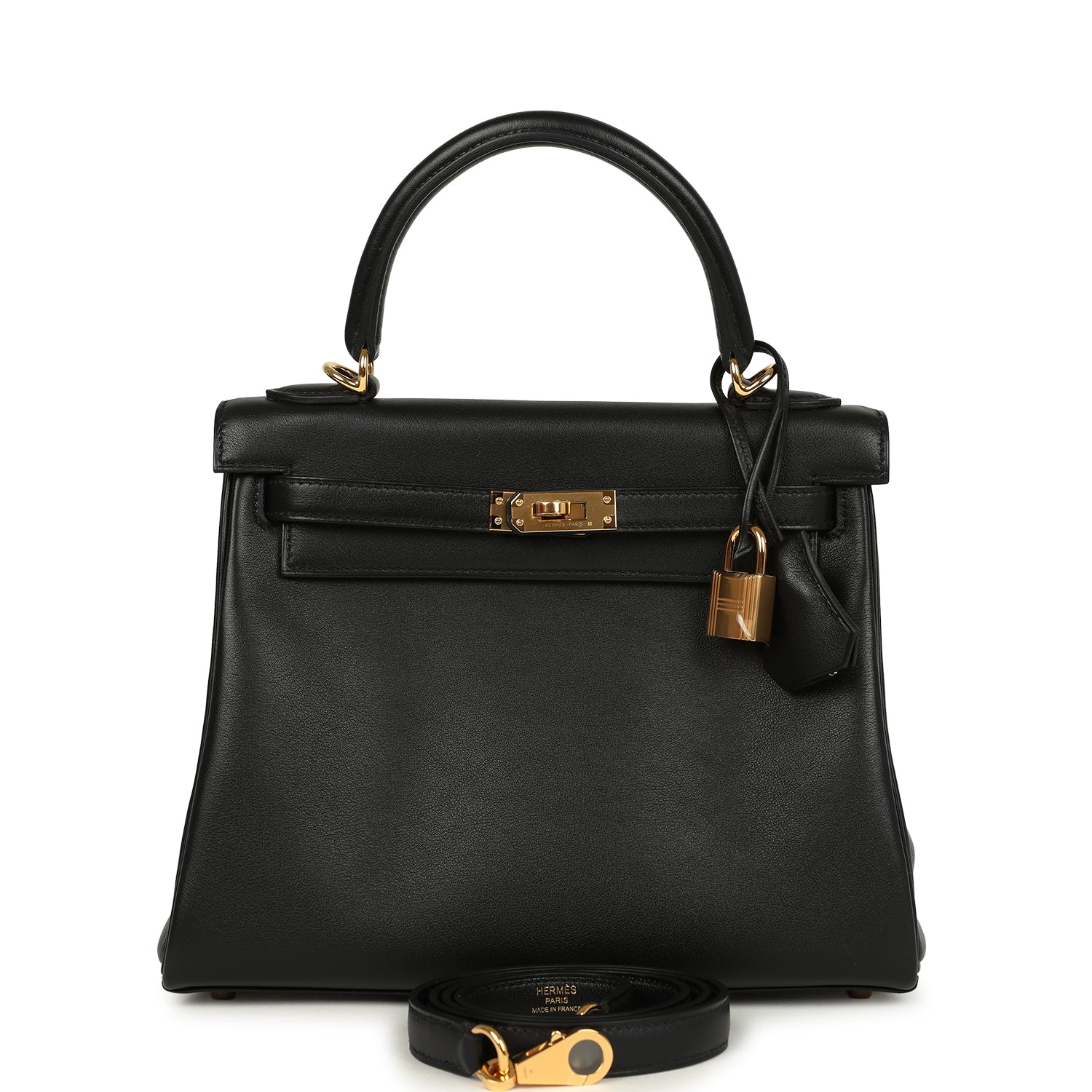 Hermes Kelly Retourne  Black Cheri Gold Hardware