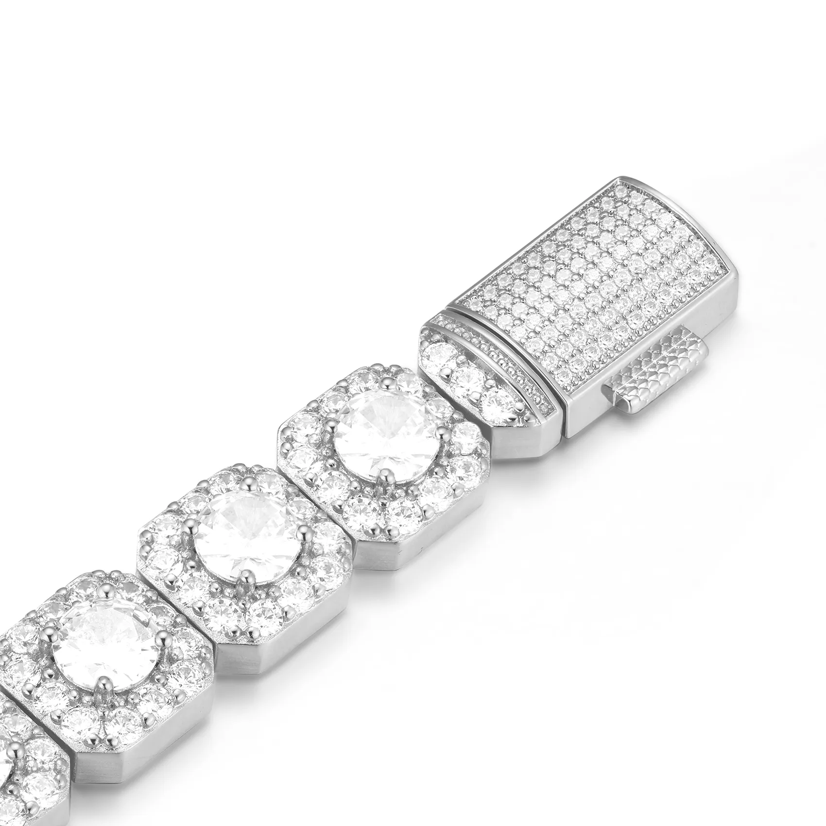 12mm Iced Tennis Bracelet