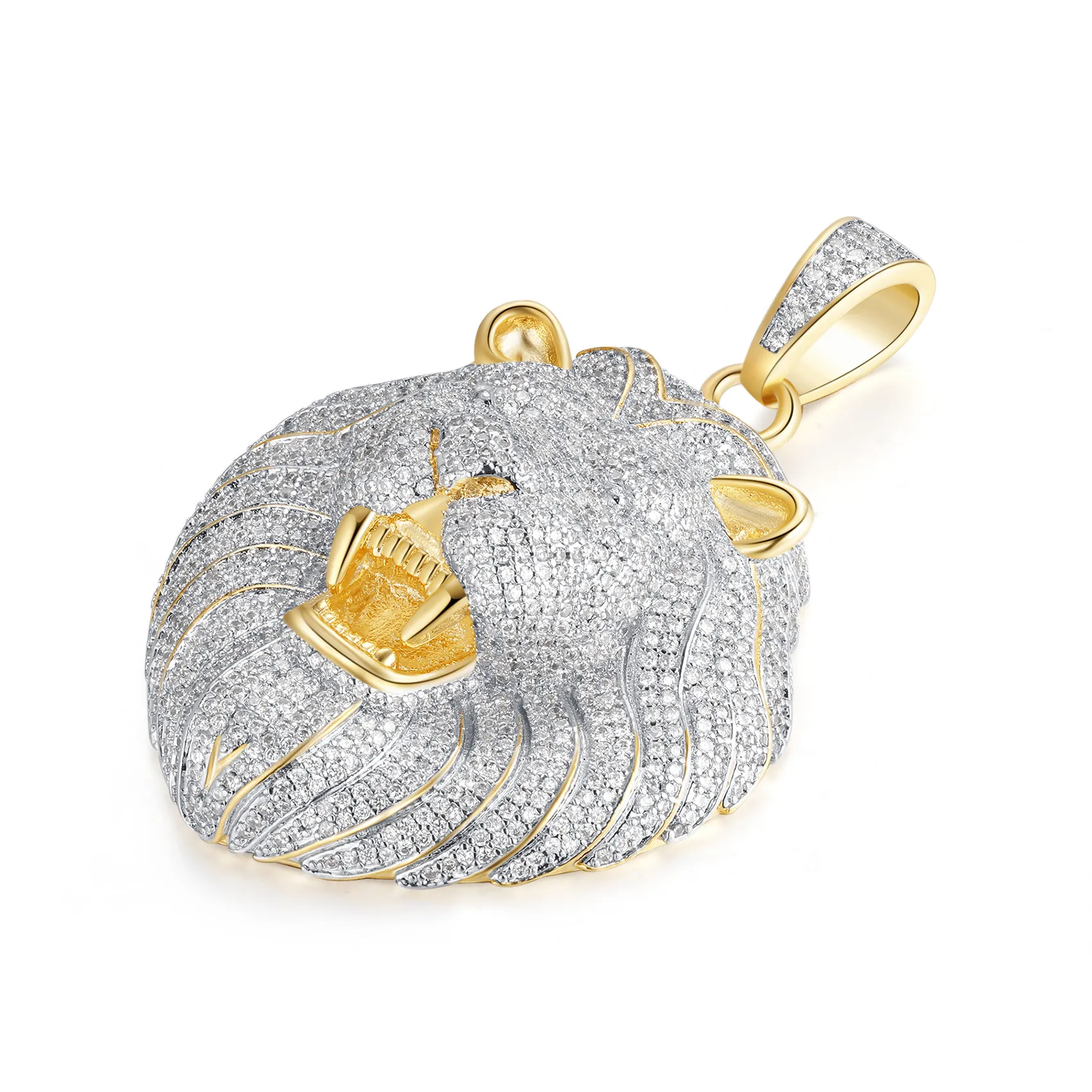 Beast Roaring Lion Head Pendant