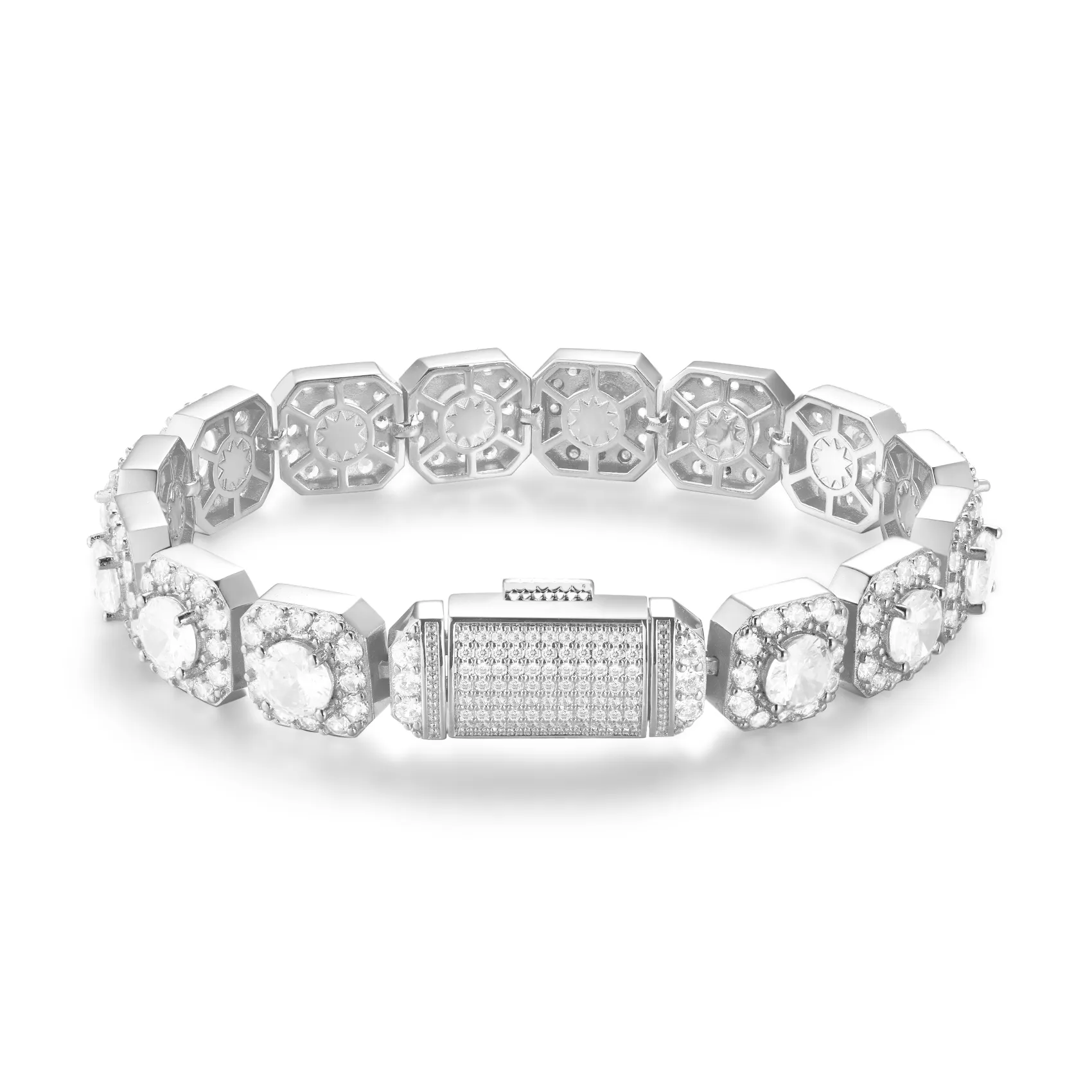 12mm Iced Tennis Bracelet
