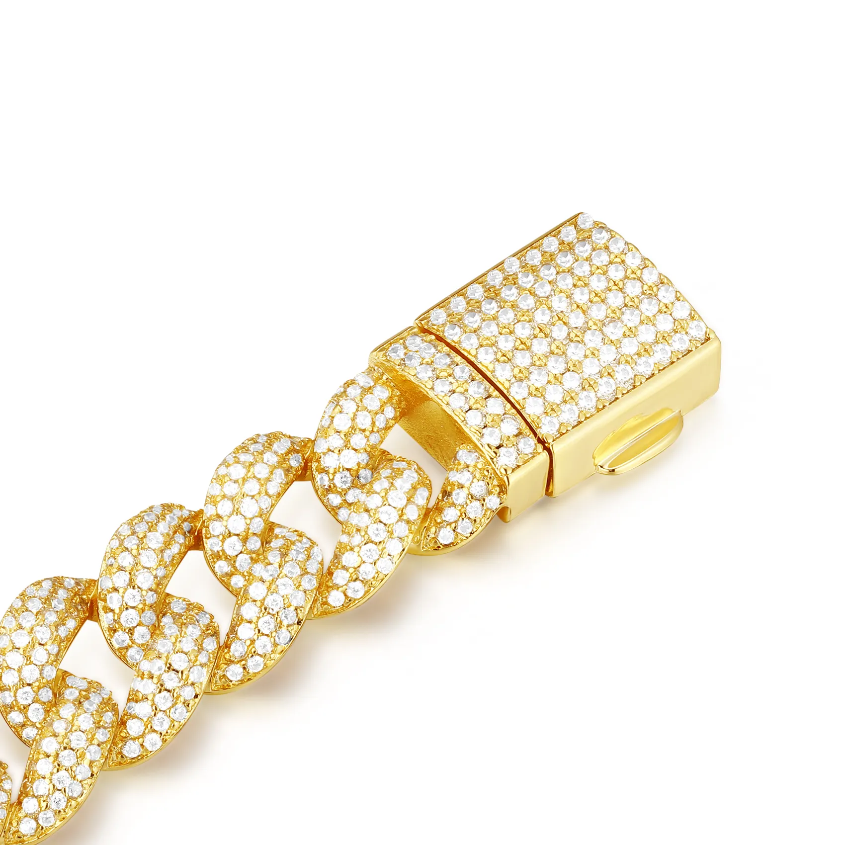 12mm Mars Round Cut Miami Cuban Bracelet