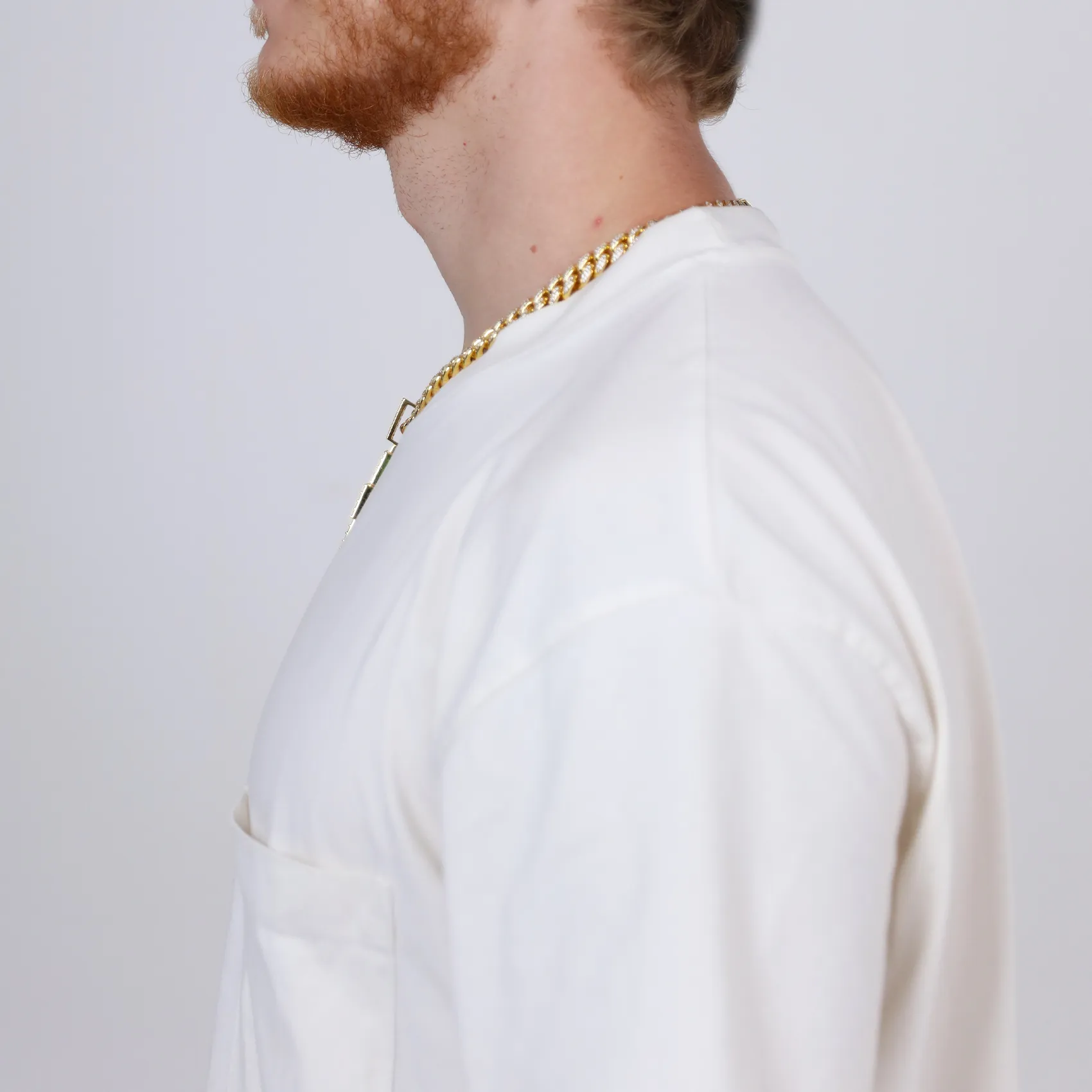 Emerald Cut Cross Pendant