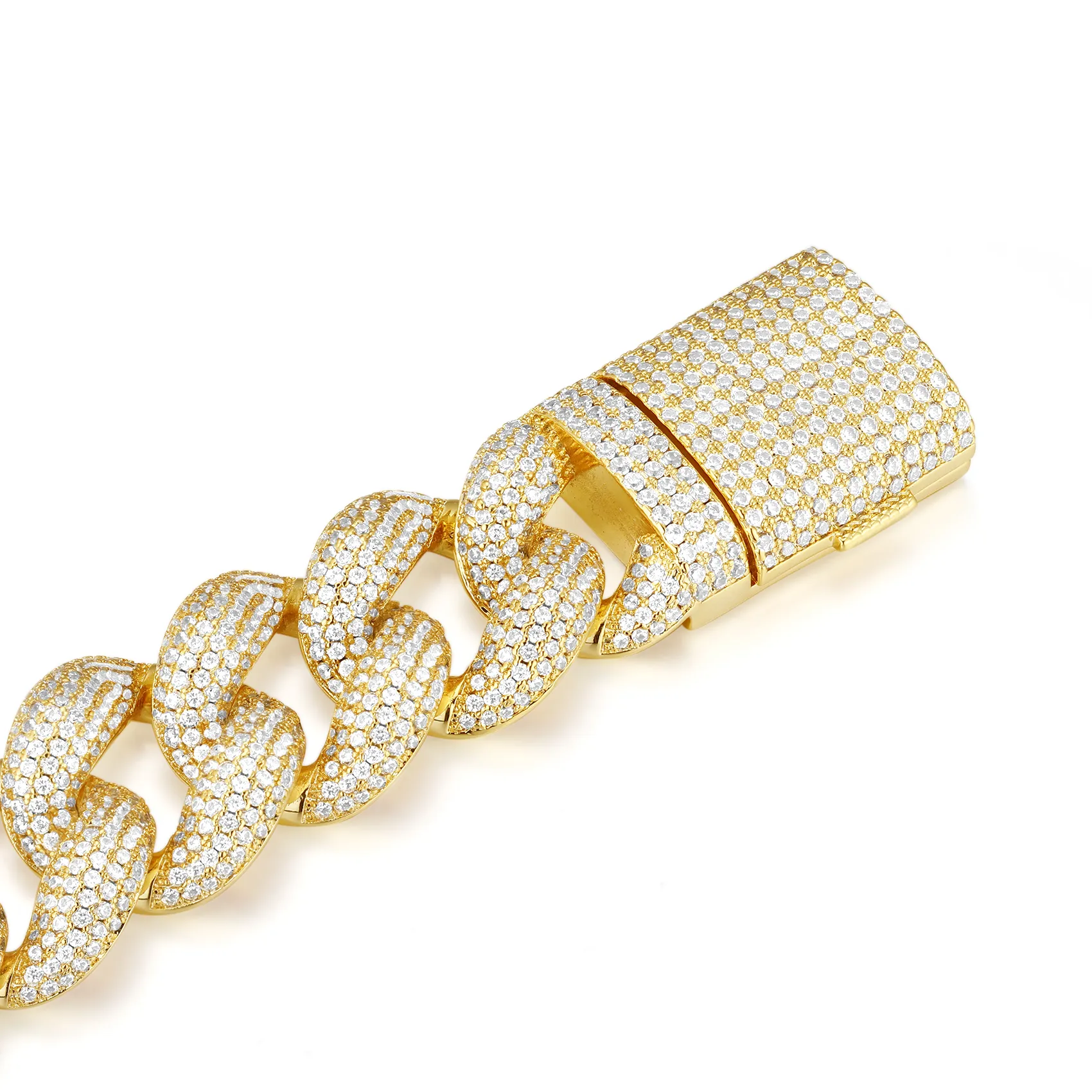 18mm Mars Round Cut Miami Cuban Bracelet