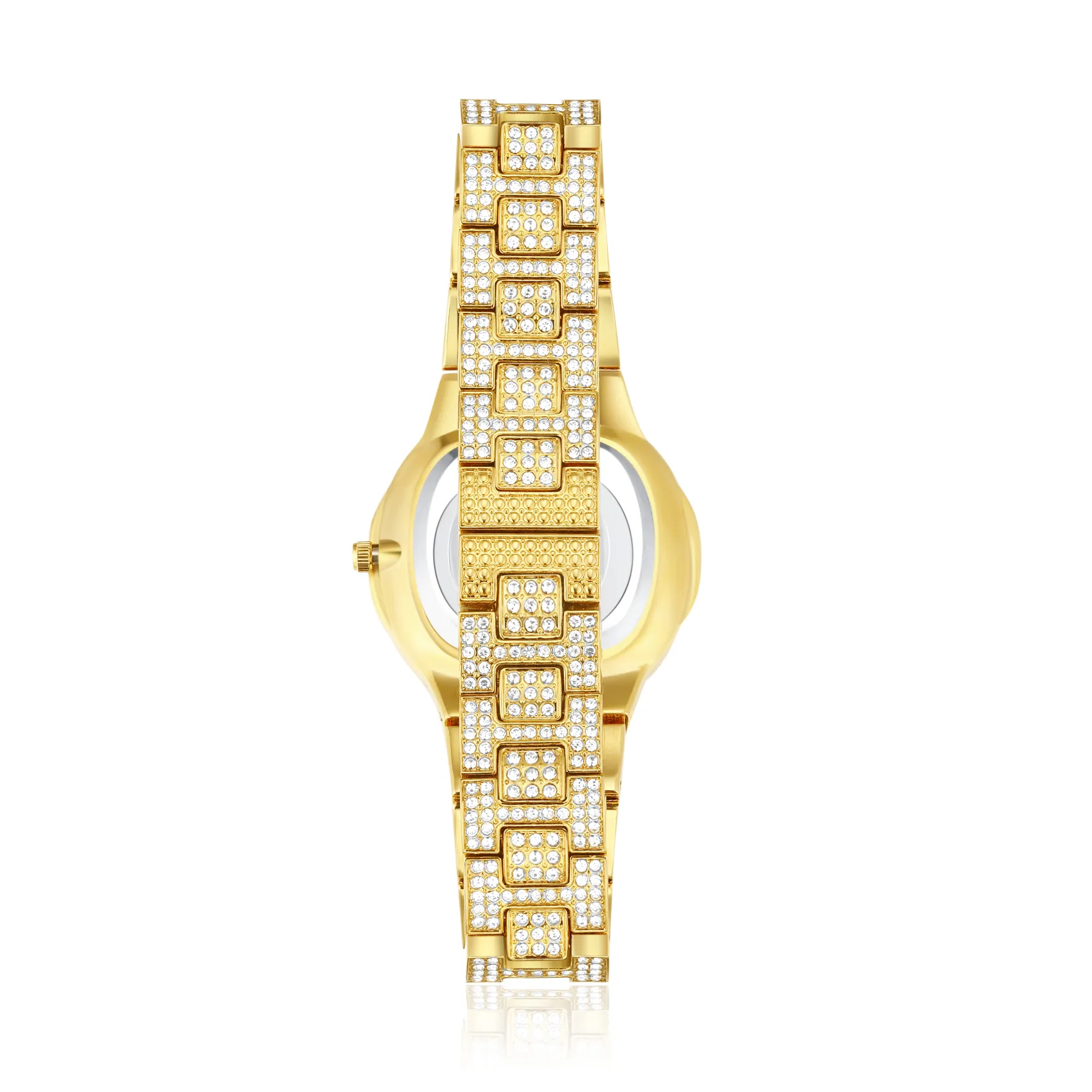 Round Cut Diamond Water Resistant Women's Quartz Watch