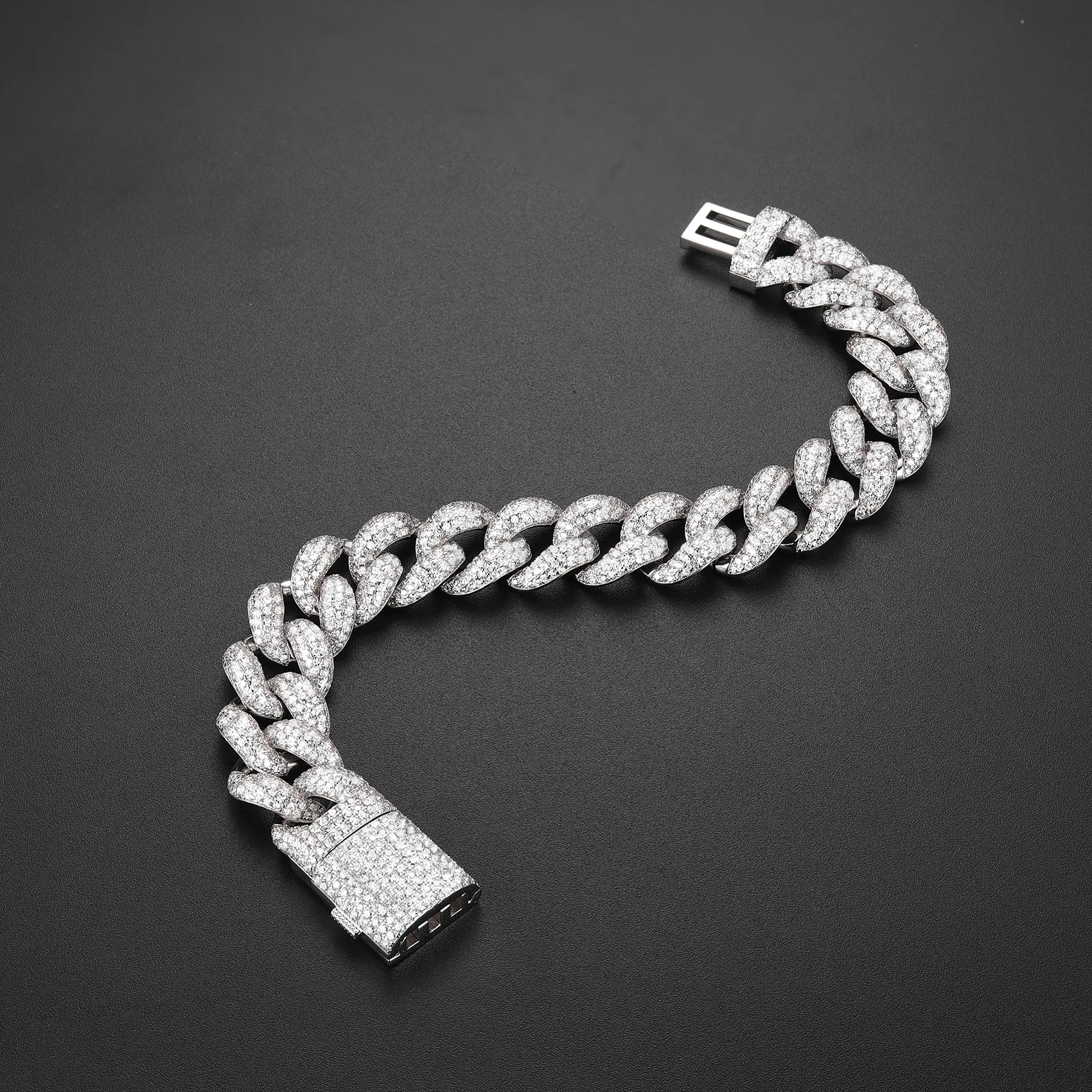 15mm Mars Round Cut Miami Cuban Bracelet