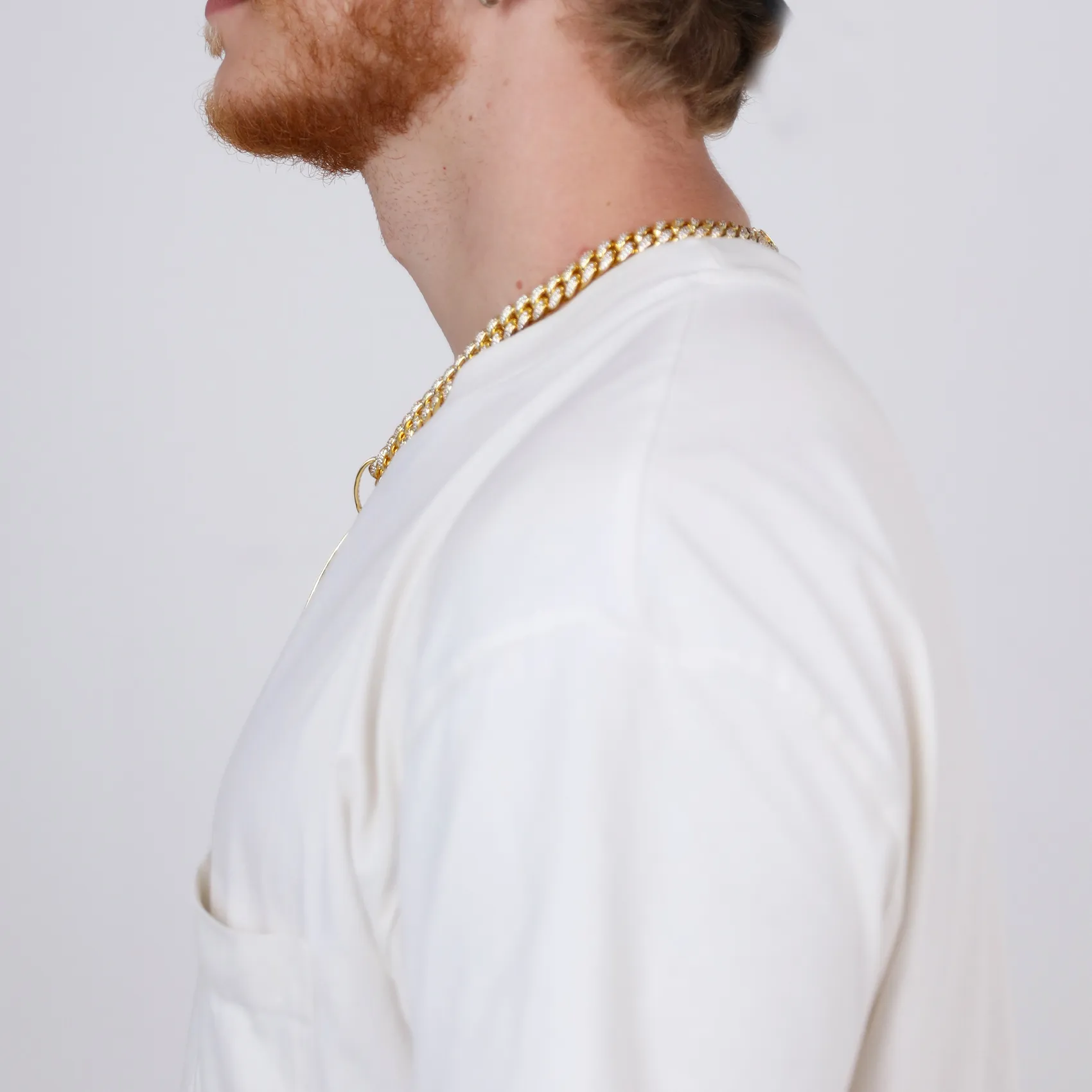 14K Gold Dollar Sign Pendant