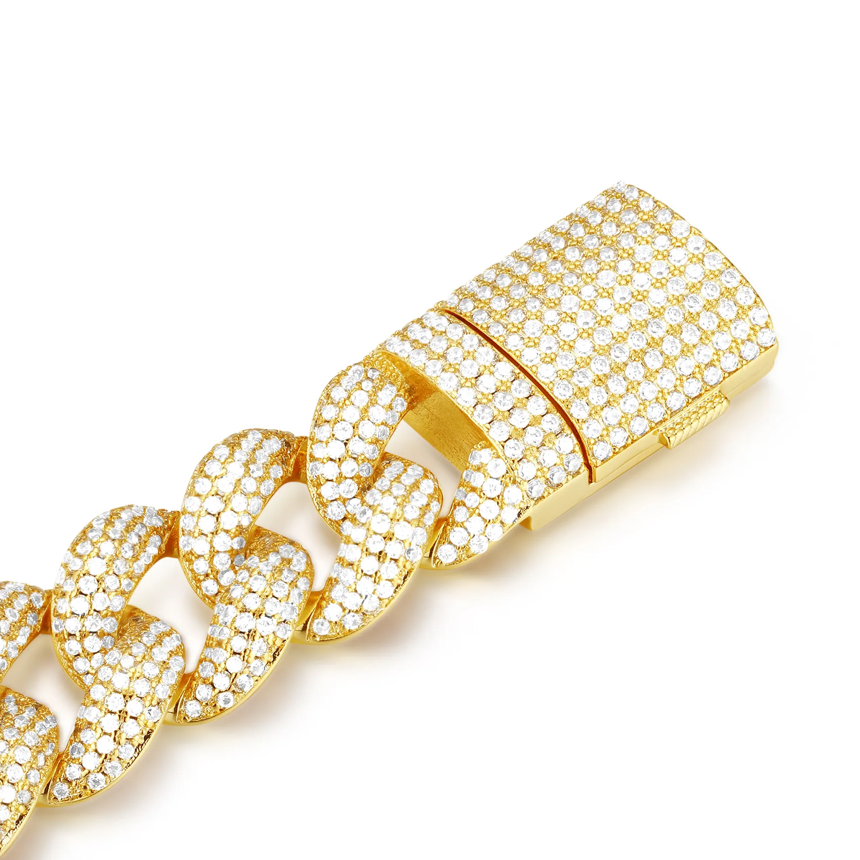 15mm Mars Round Cut Miami Cuban Bracelet