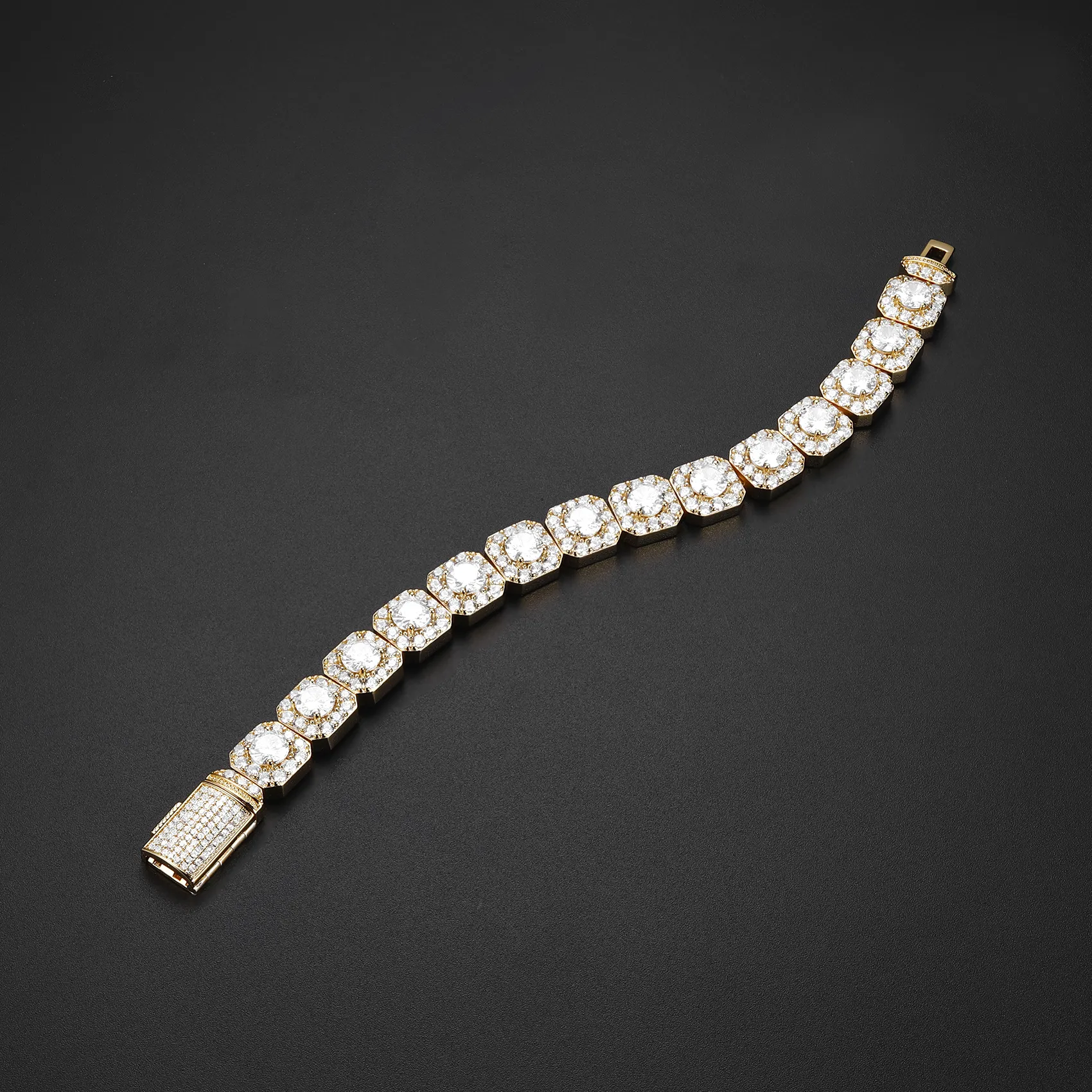 12mm Iced Tennis Bracelet