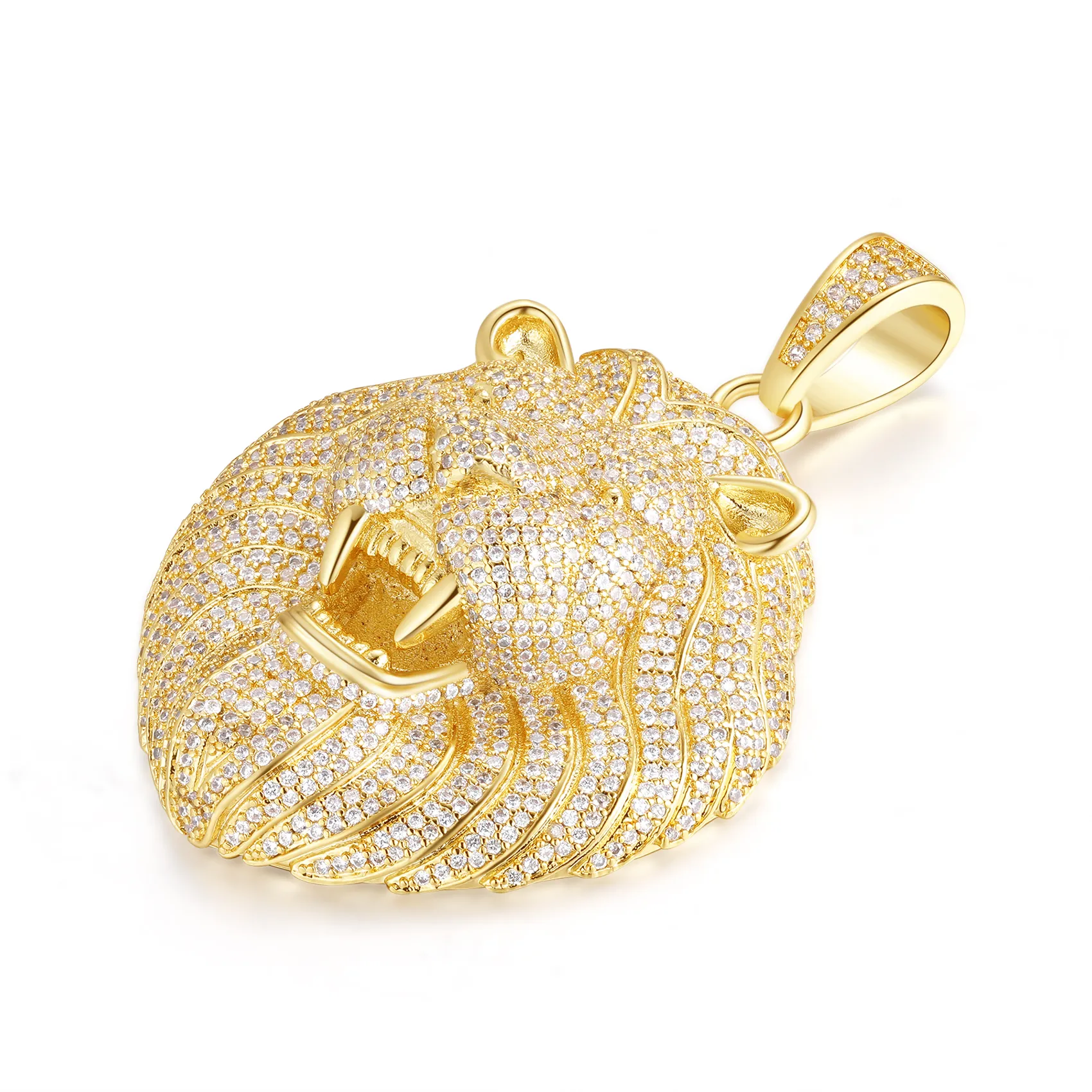 Beast Roaring Lion Head Pendant