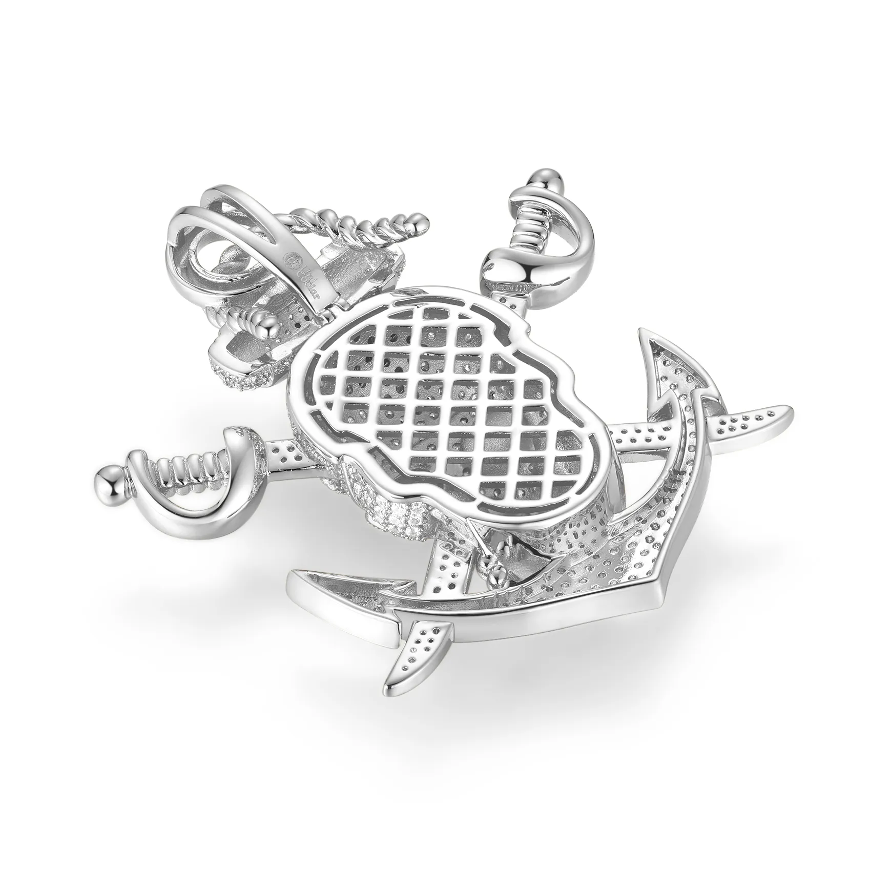 14K Gold Aden Gulf Pirate Skull Pendant