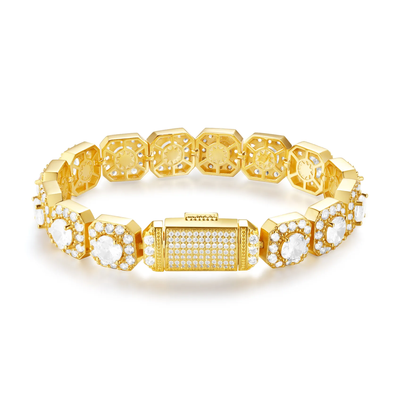 12mm Iced Tennis Bracelet