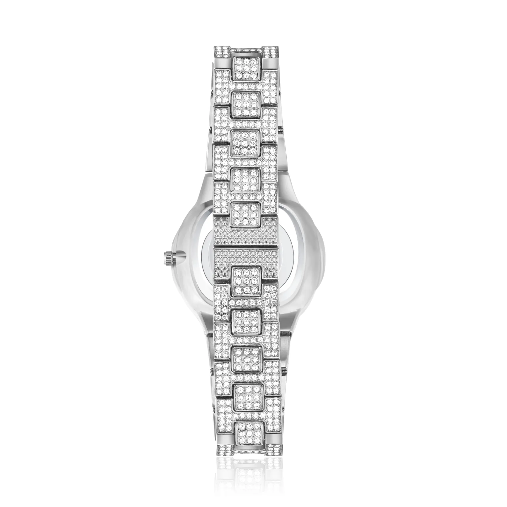 Round Cut Diamond Calendar Water Resistant Men's Quartz Watch