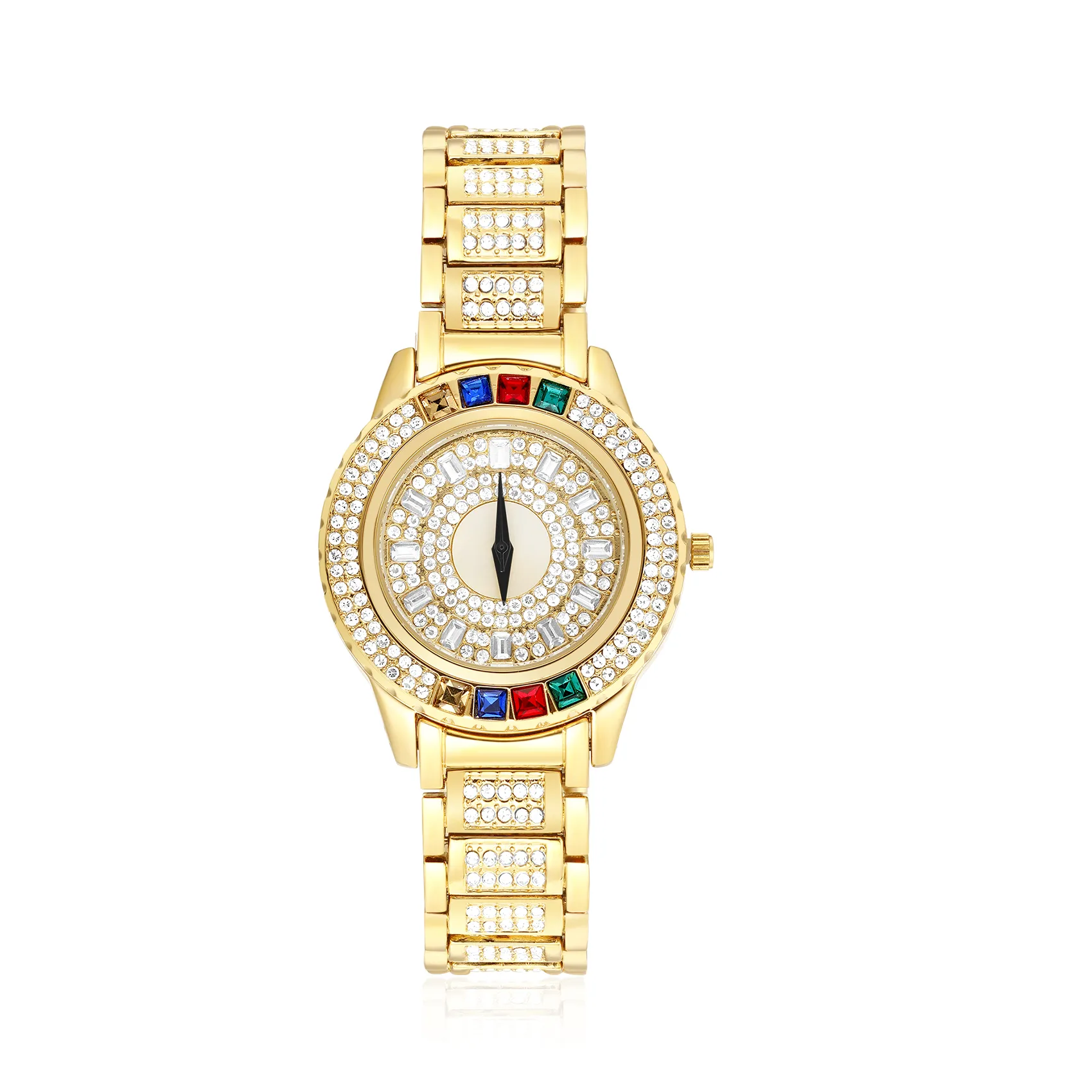 Colored Diamond Water Resistant Women's Quartz Watch