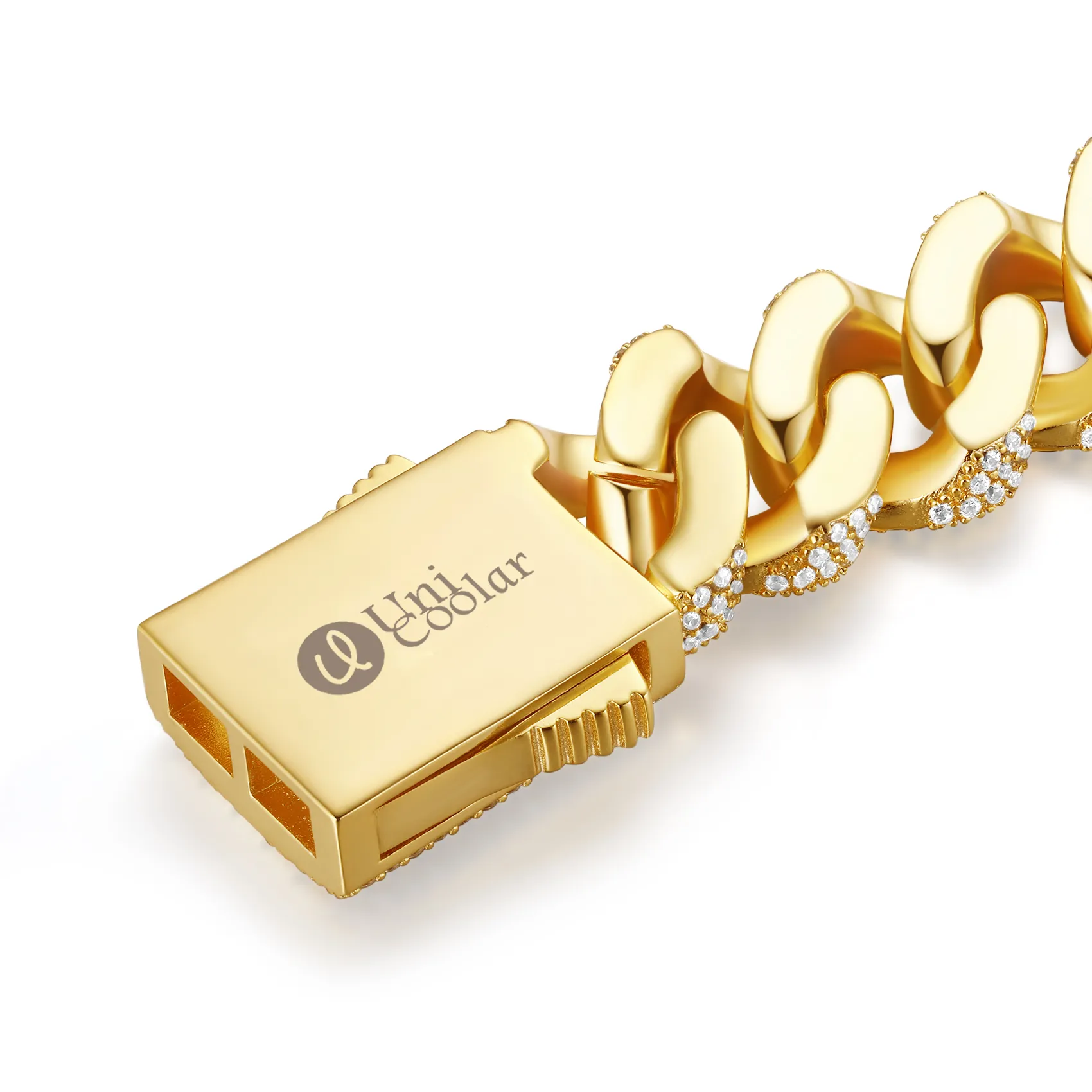 15mm Full Round Cut Miami Bracelet