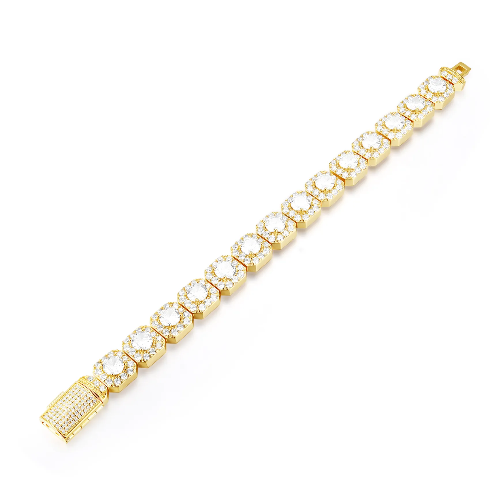 12mm Iced Tennis Bracelet