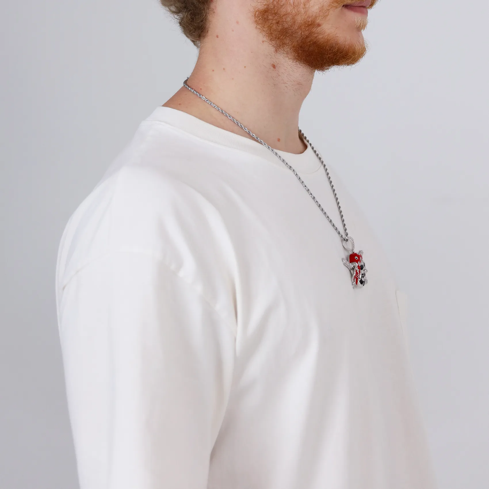 14K Gold Enamel Aden Gulf Pirate Pendant