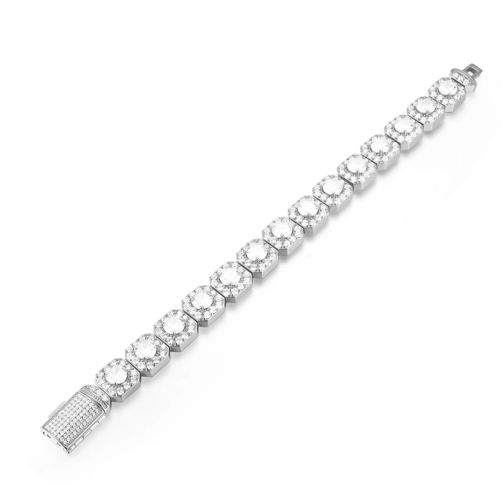 12mm Iced Tennis Bracelet