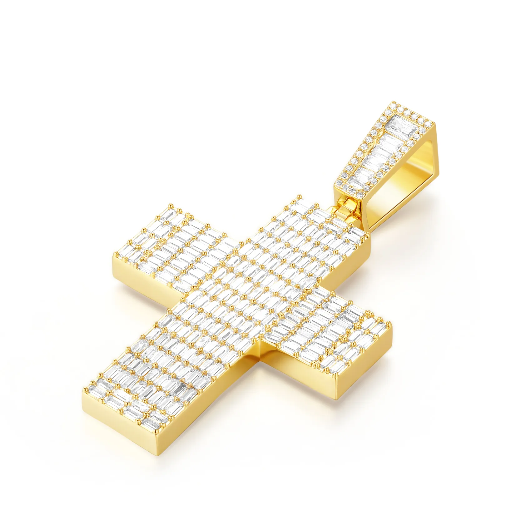 Christmas Gift-Emerald Cut Cross Pendant