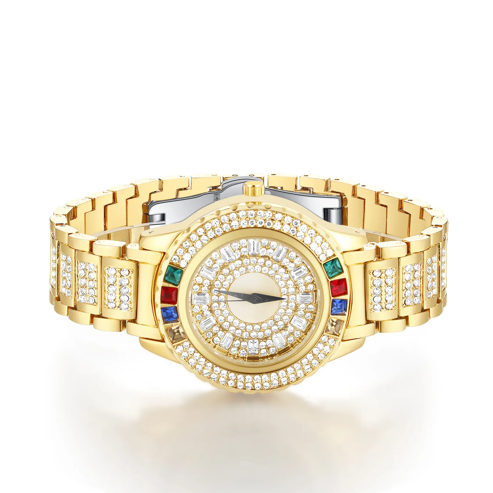 Colored Diamond Water Resistant Women's Quartz Watch