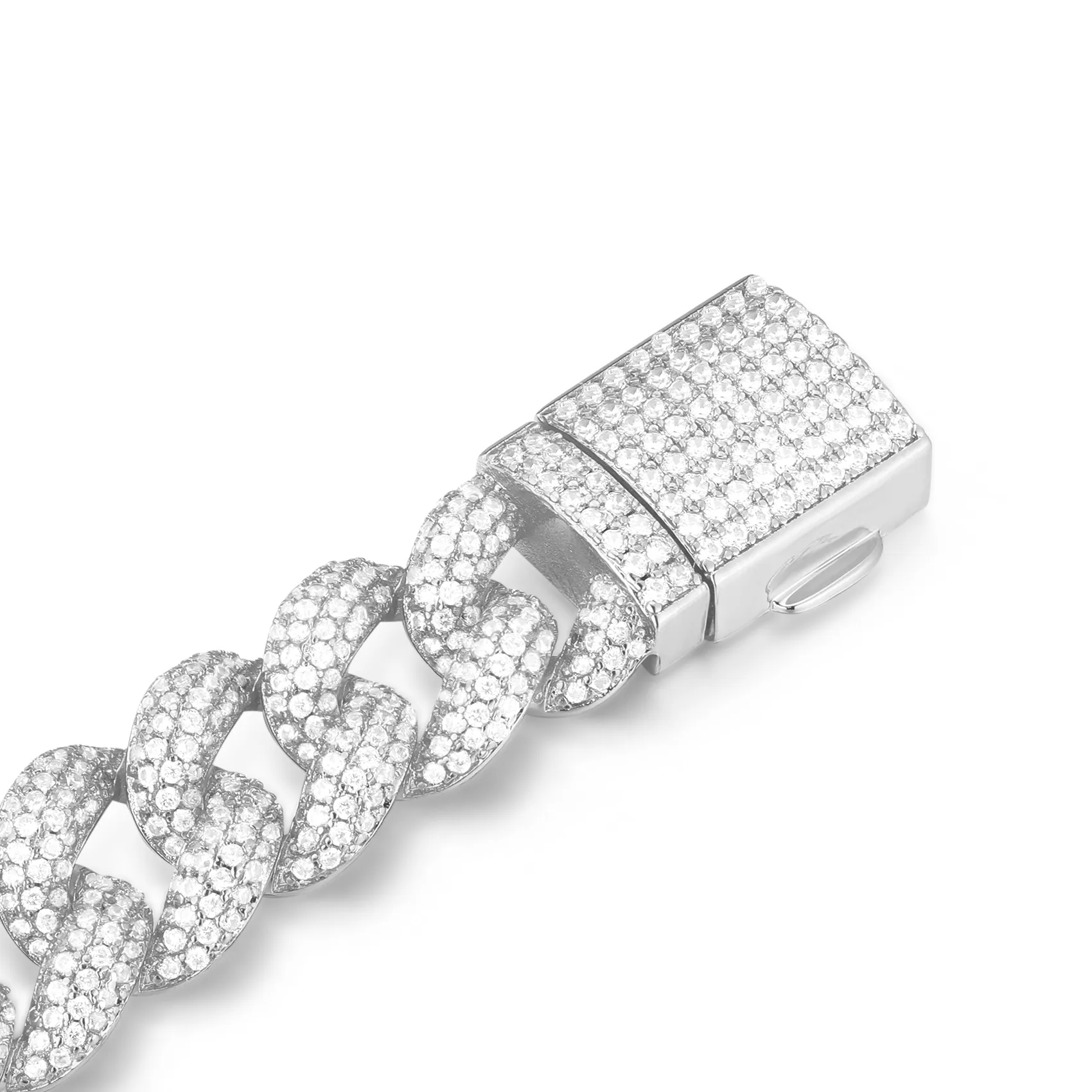 12mm Mars Round Cut Miami Cuban Bracelet