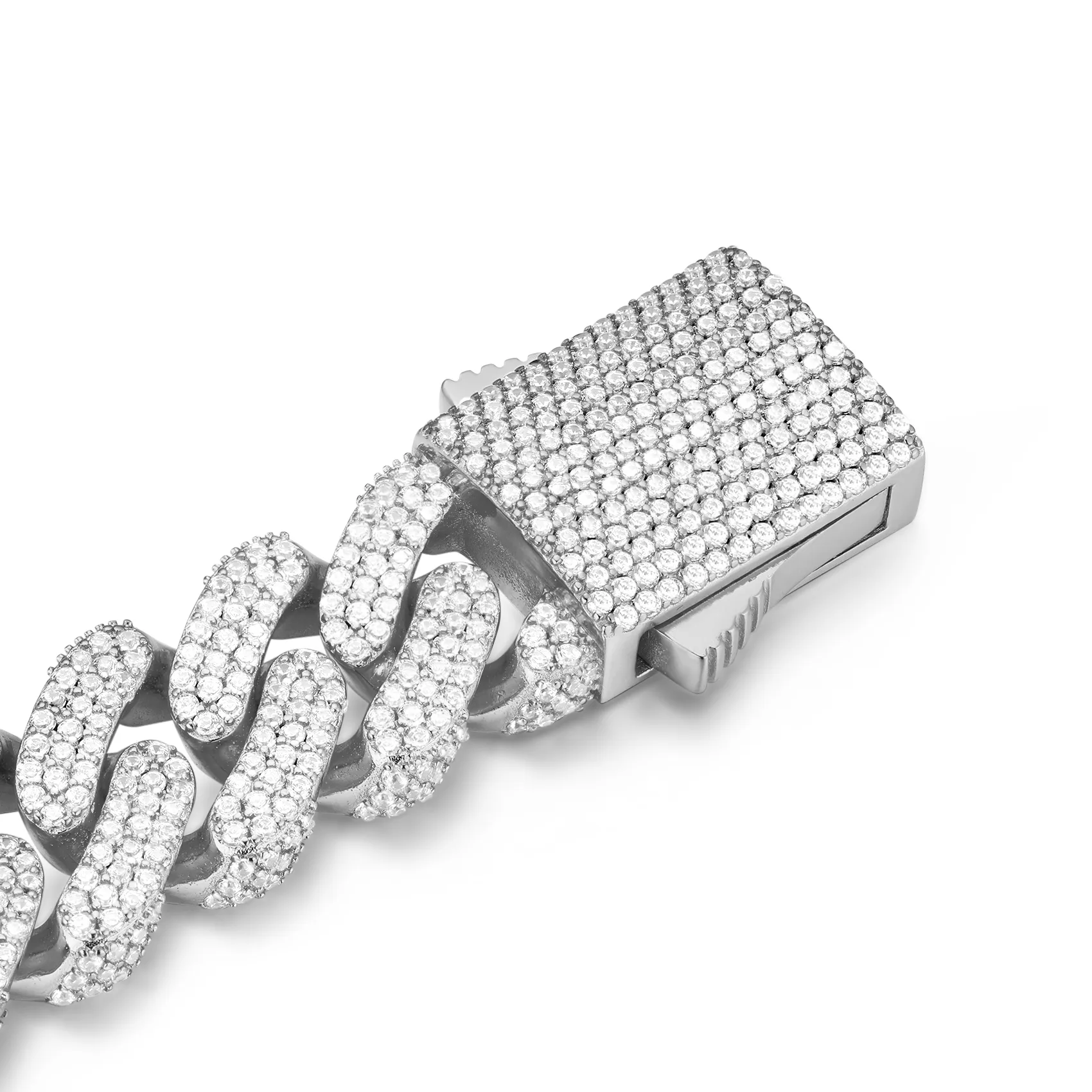 15mm Full Round Cut Miami Bracelet