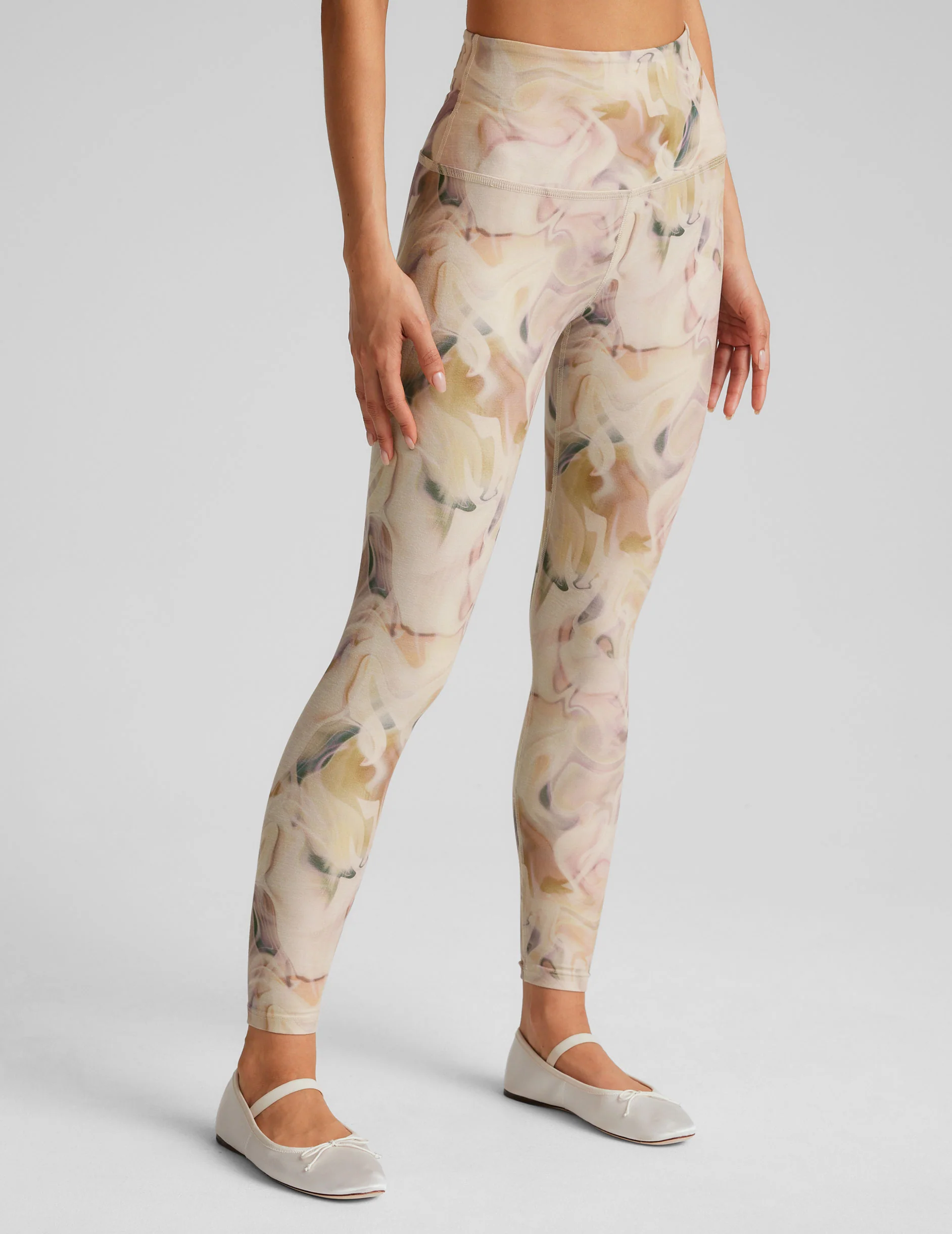 Earthen Swirl SoftMark High Waisted Midi Legging