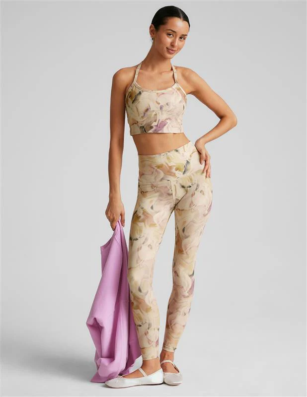 Earthen Swirl SoftMark Slim Racerback High Cropped Tank