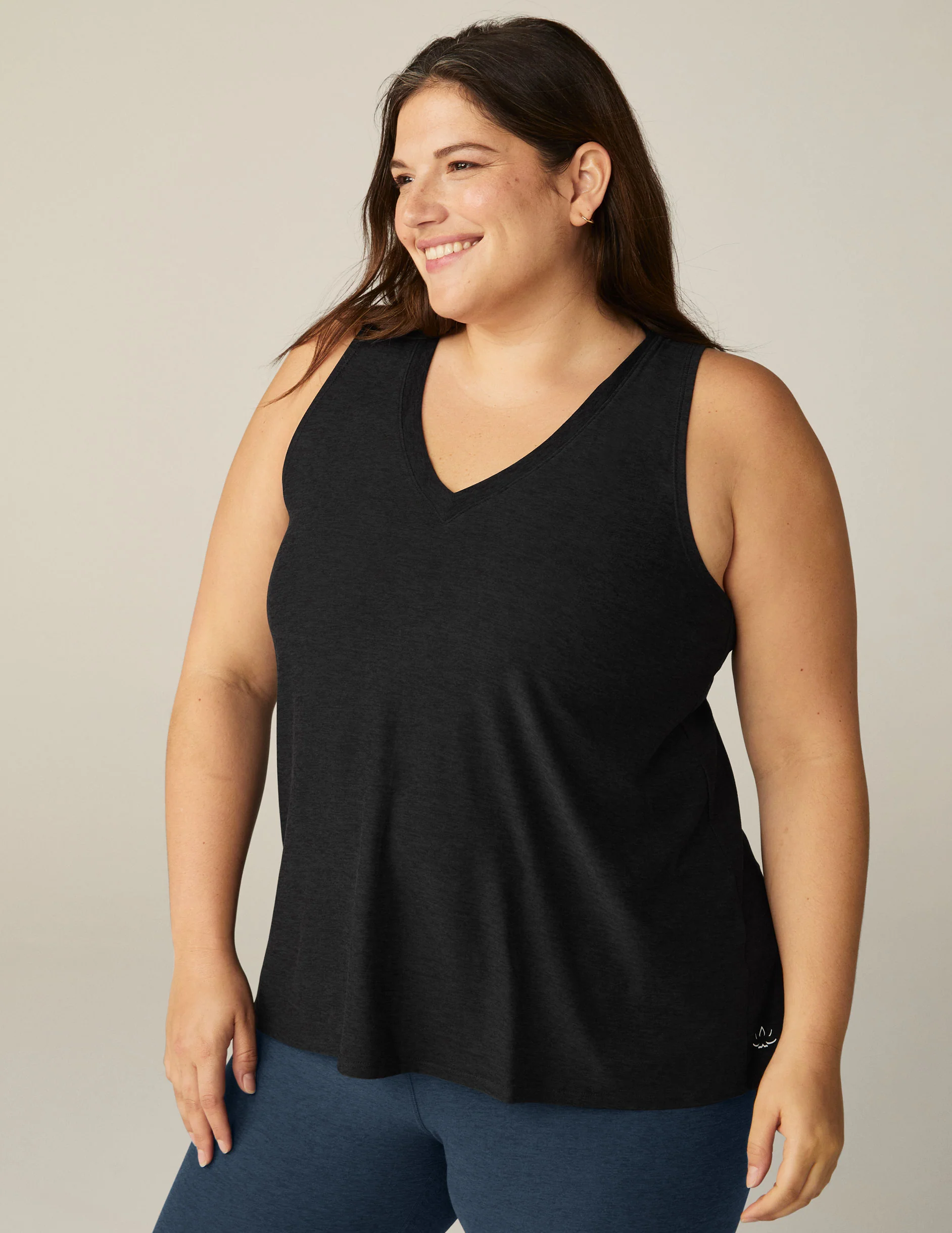 Featherweight All About It Split Back Tank (1X-4X)
