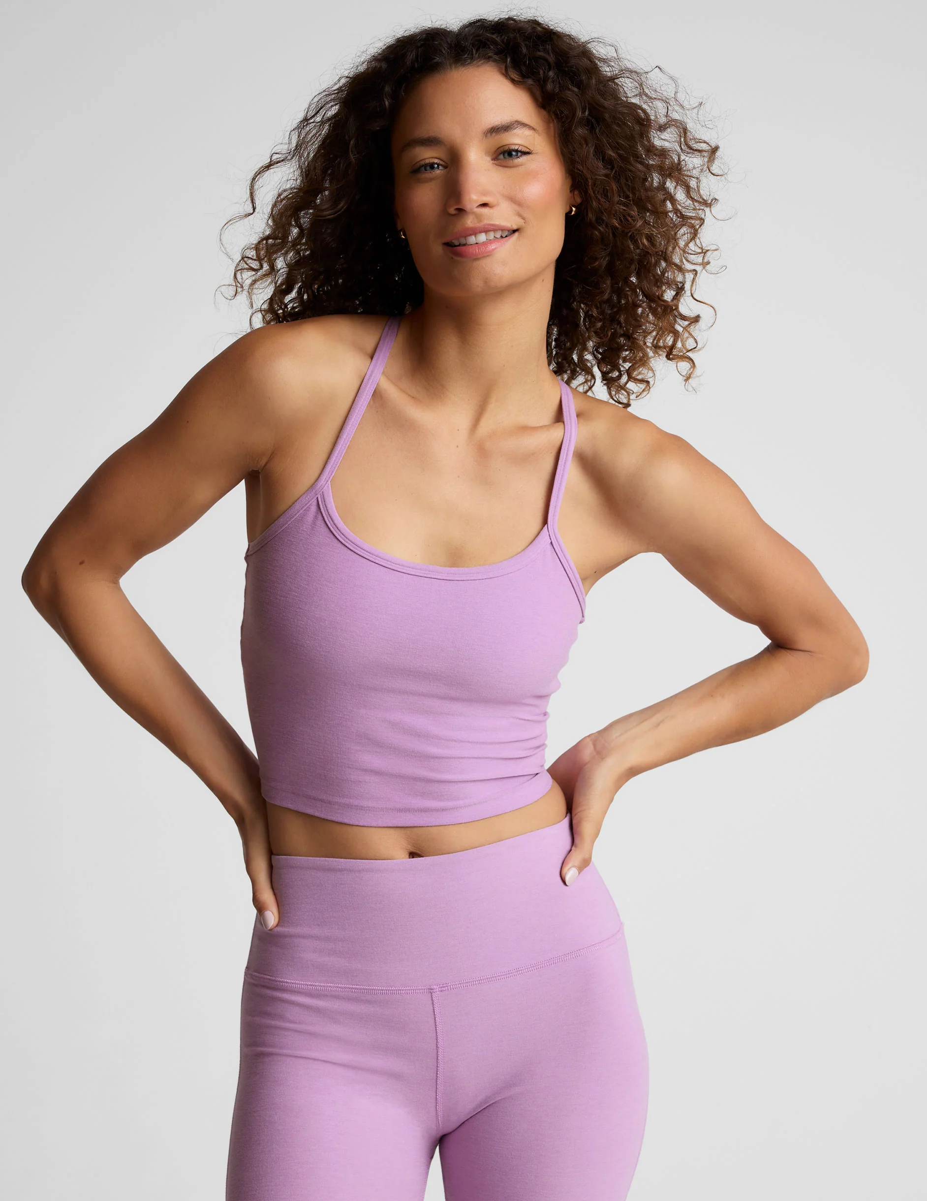 Spacedye Slim Racerback Cropped Tank