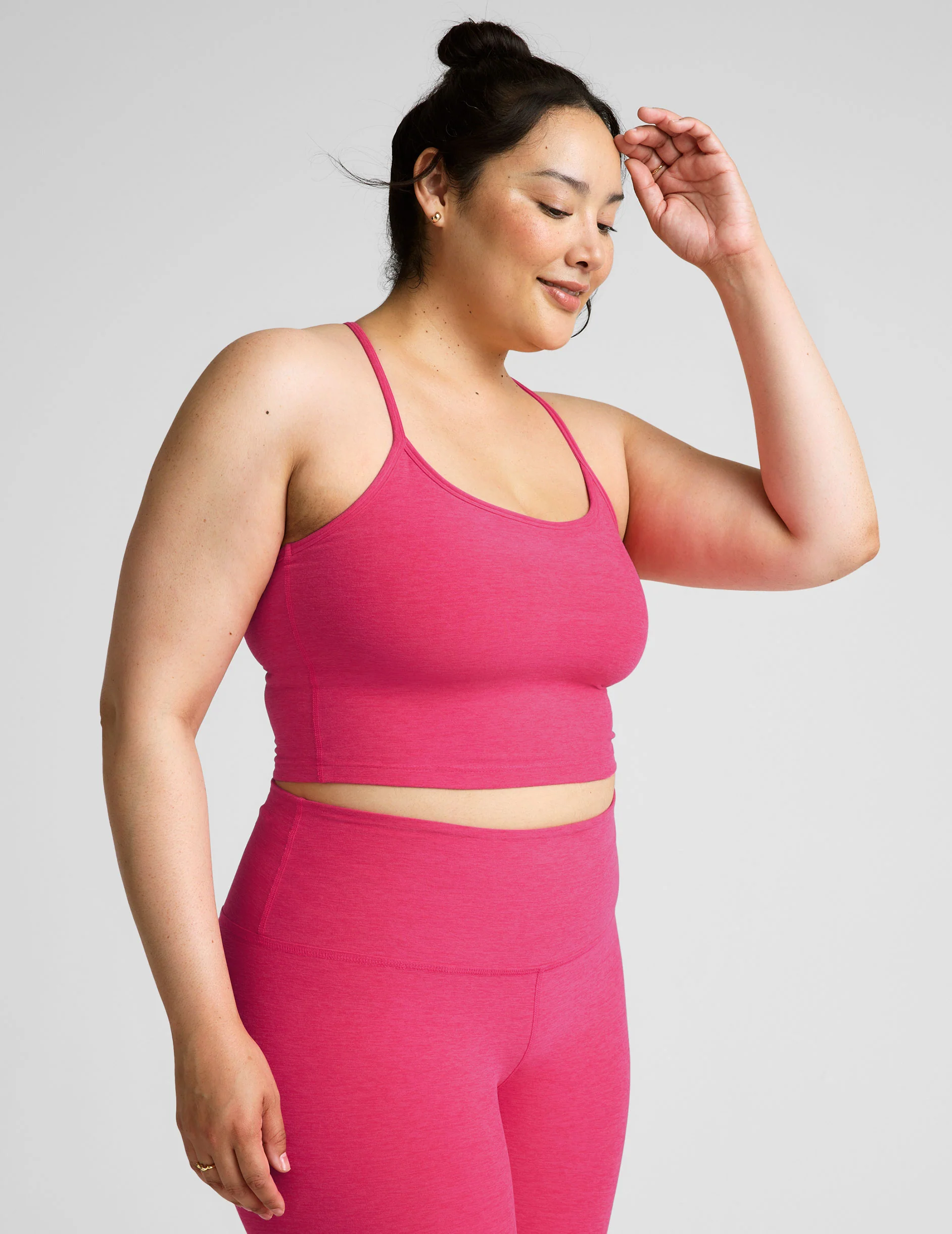 Spacedye Slim Racerback Cropped Tank