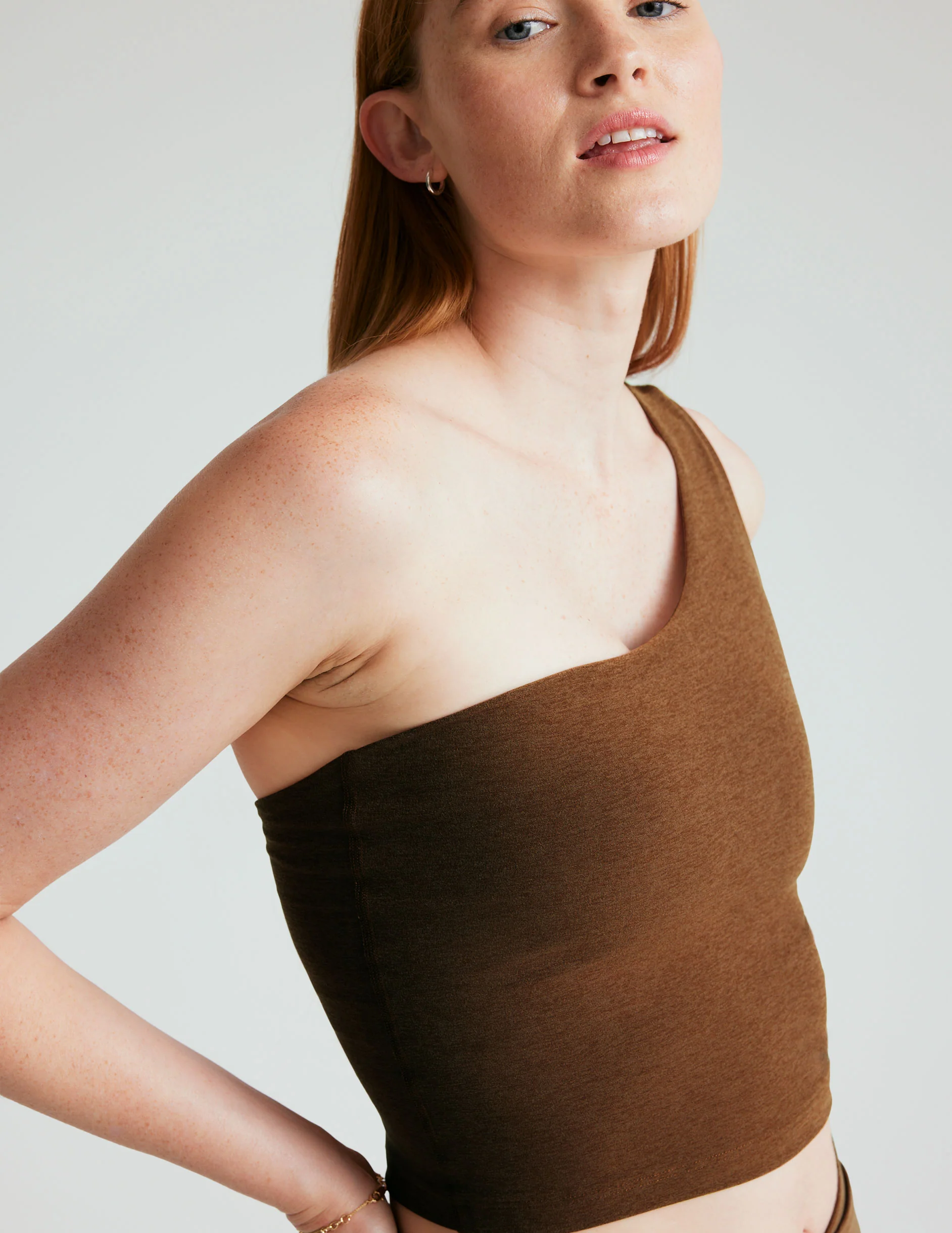 Spacedye The Bold Shoulder Cropped Tank