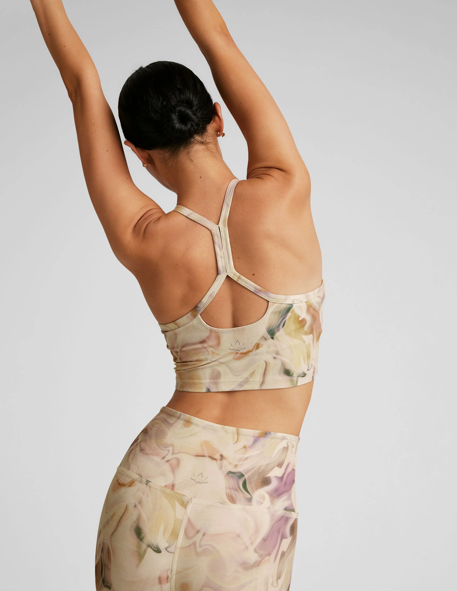 Earthen Swirl SoftMark Slim Racerback High Cropped Tank