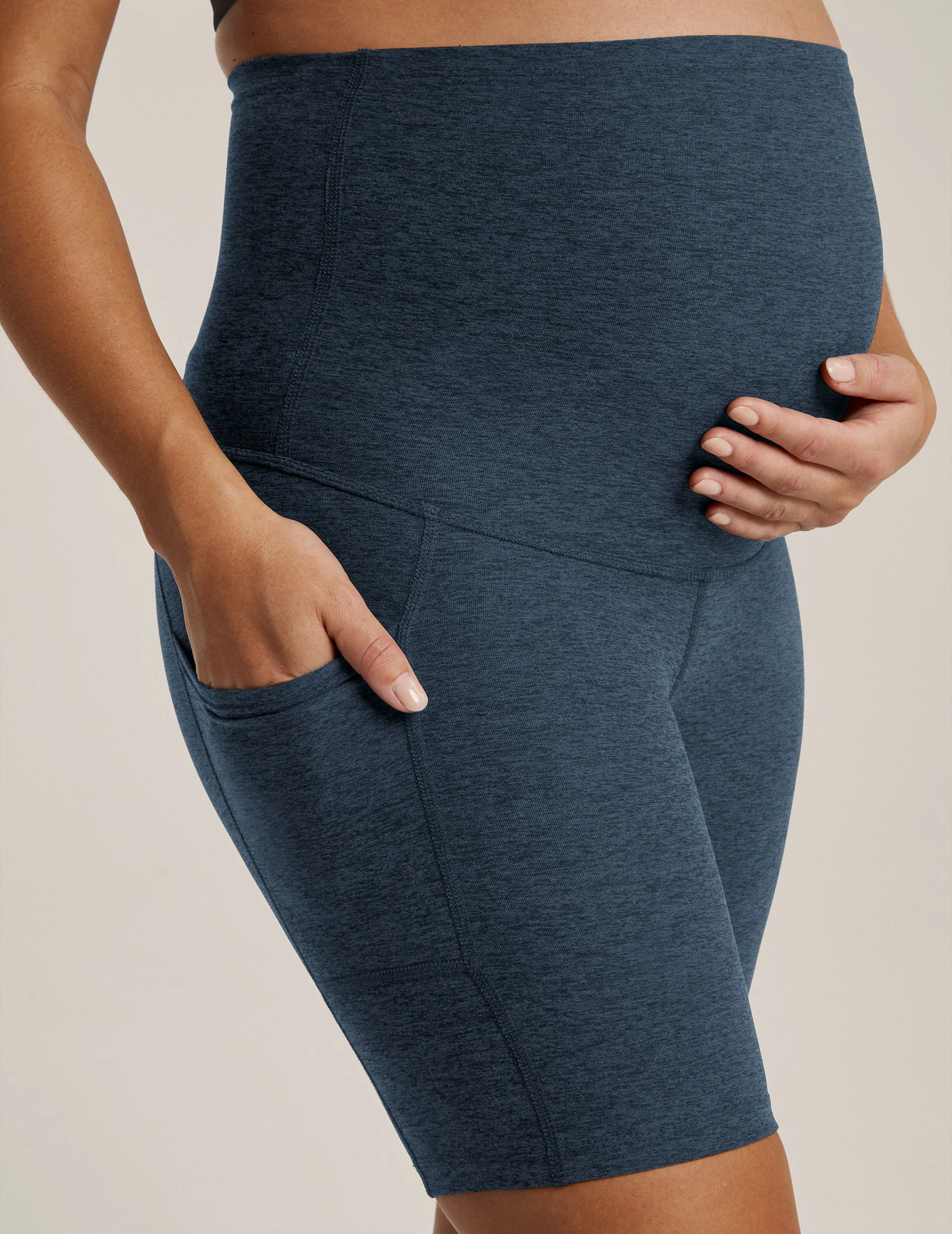 Spacedye Pockets Forever Maternity Biker Short